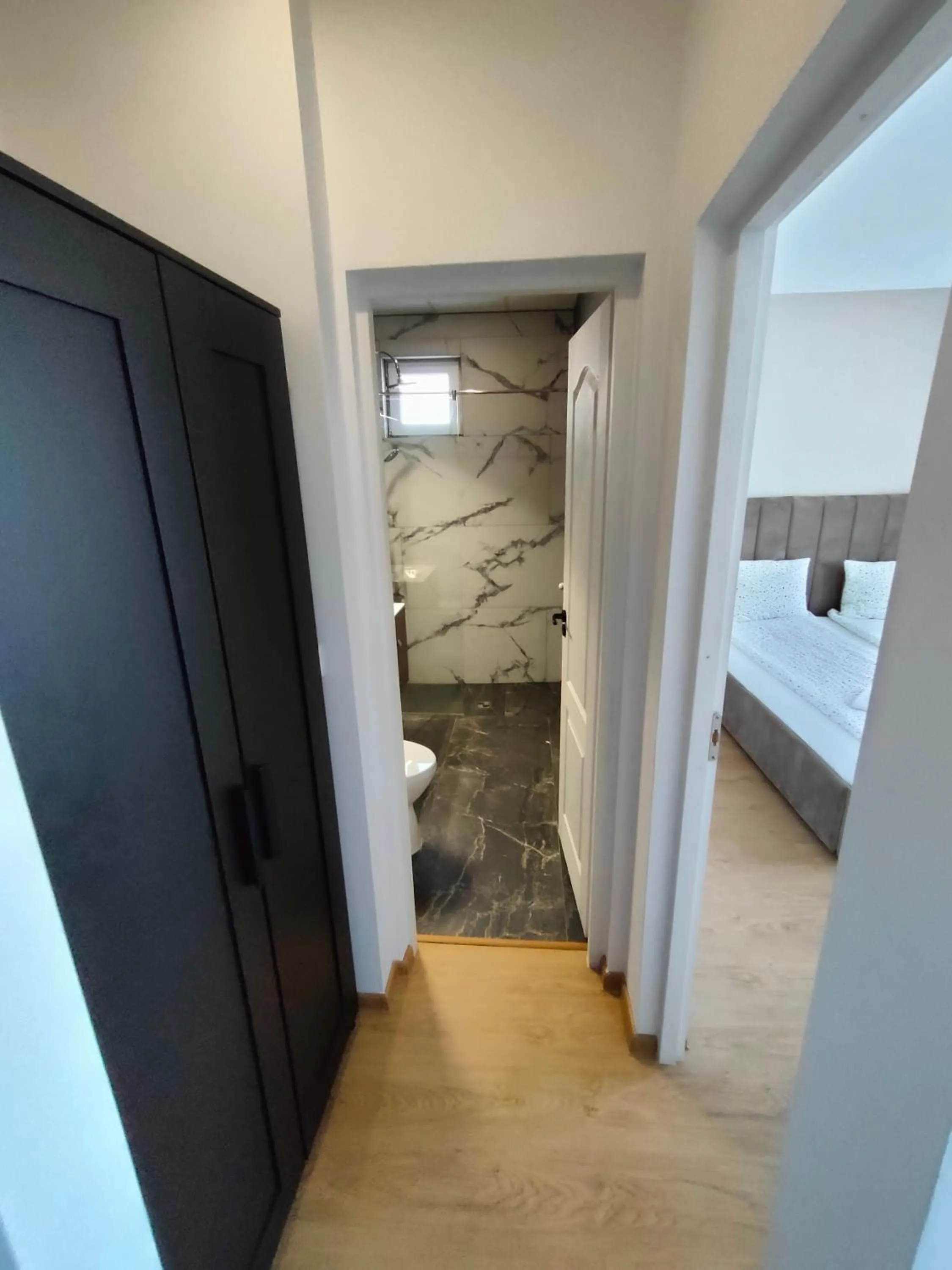 Bathroom, Bed in Fanea Residence