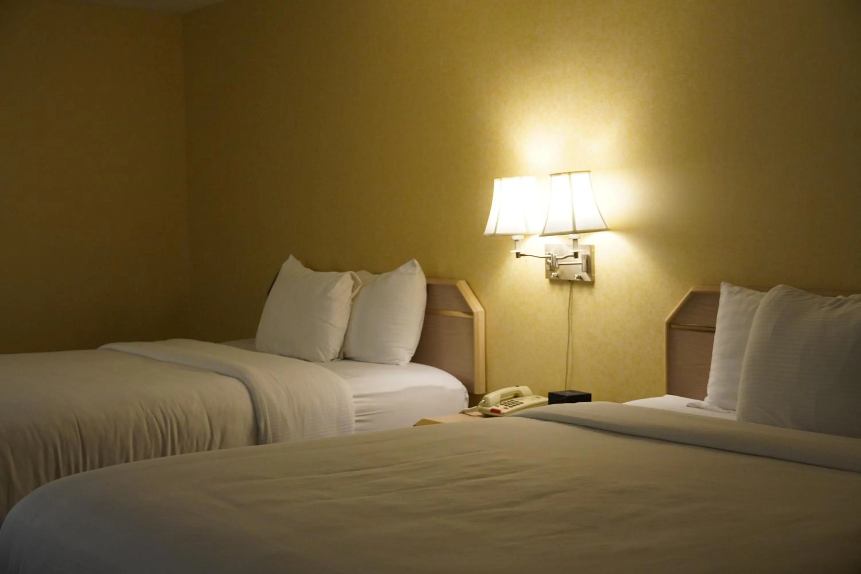 Bed in Timberland Inn & Suites