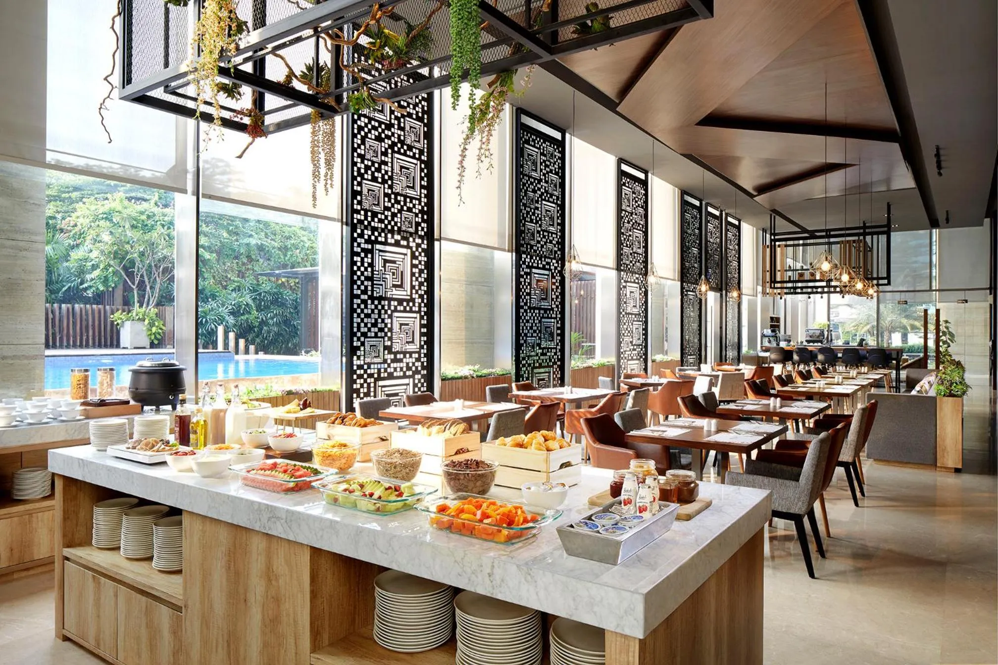 American breakfast in Fraser Residence Menteng Jakarta