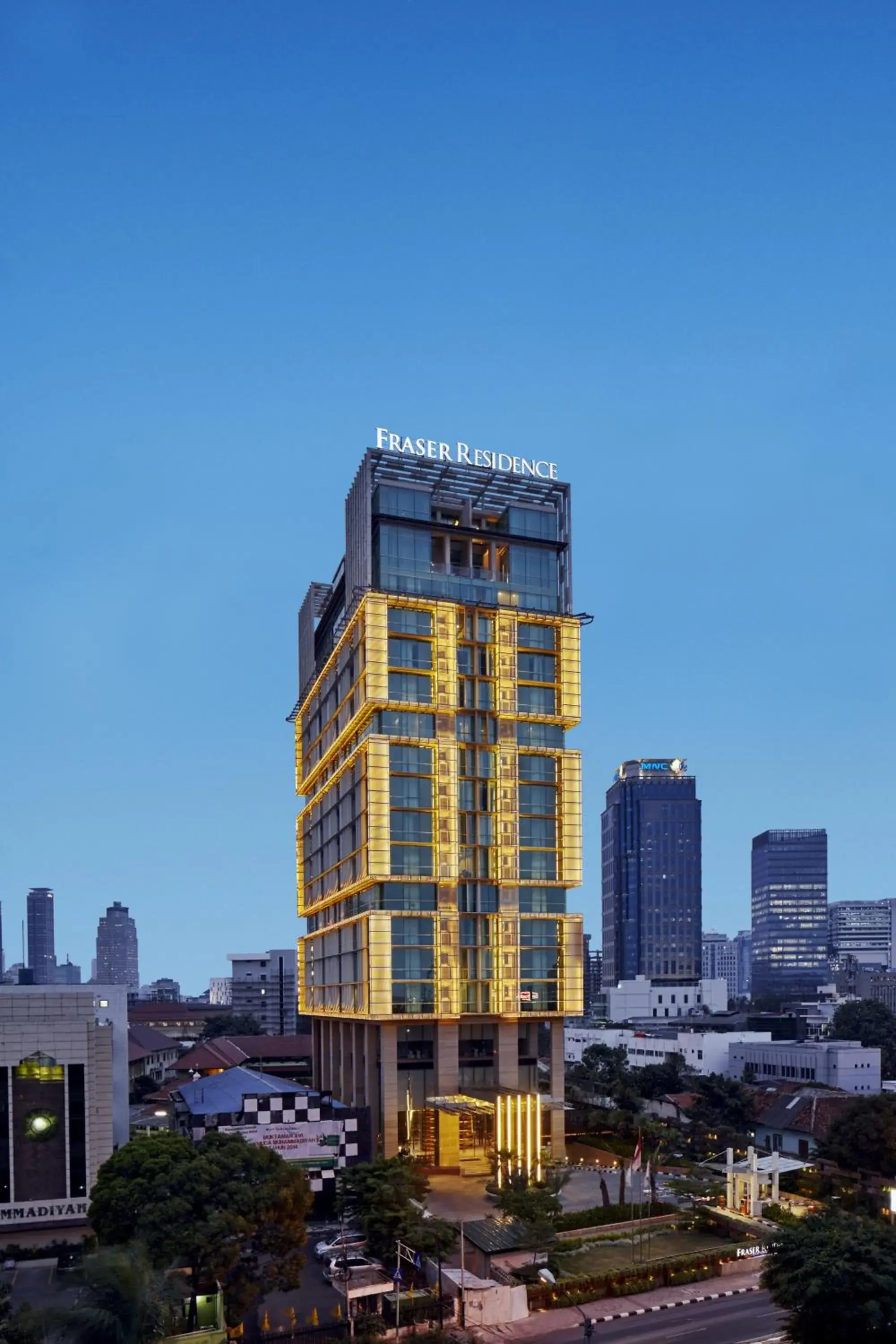 Facade/entrance in Fraser Residence Menteng Jakarta Facade/entrance in Fraser Residence Menteng Jakarta