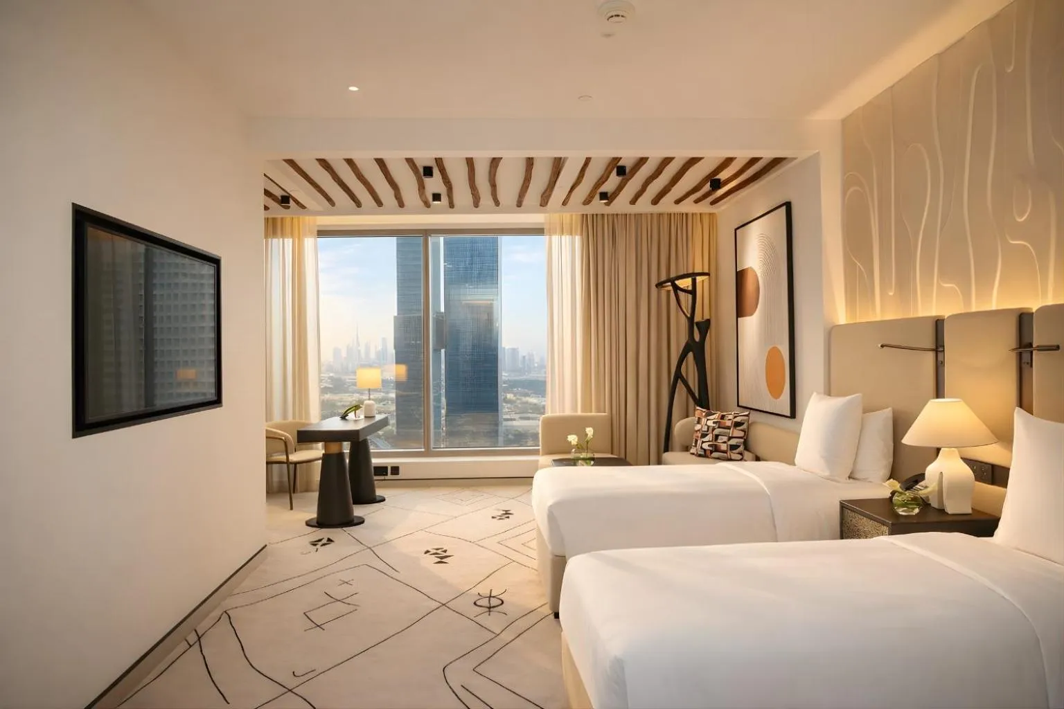 View (from property/room), Bed in The H Dubai