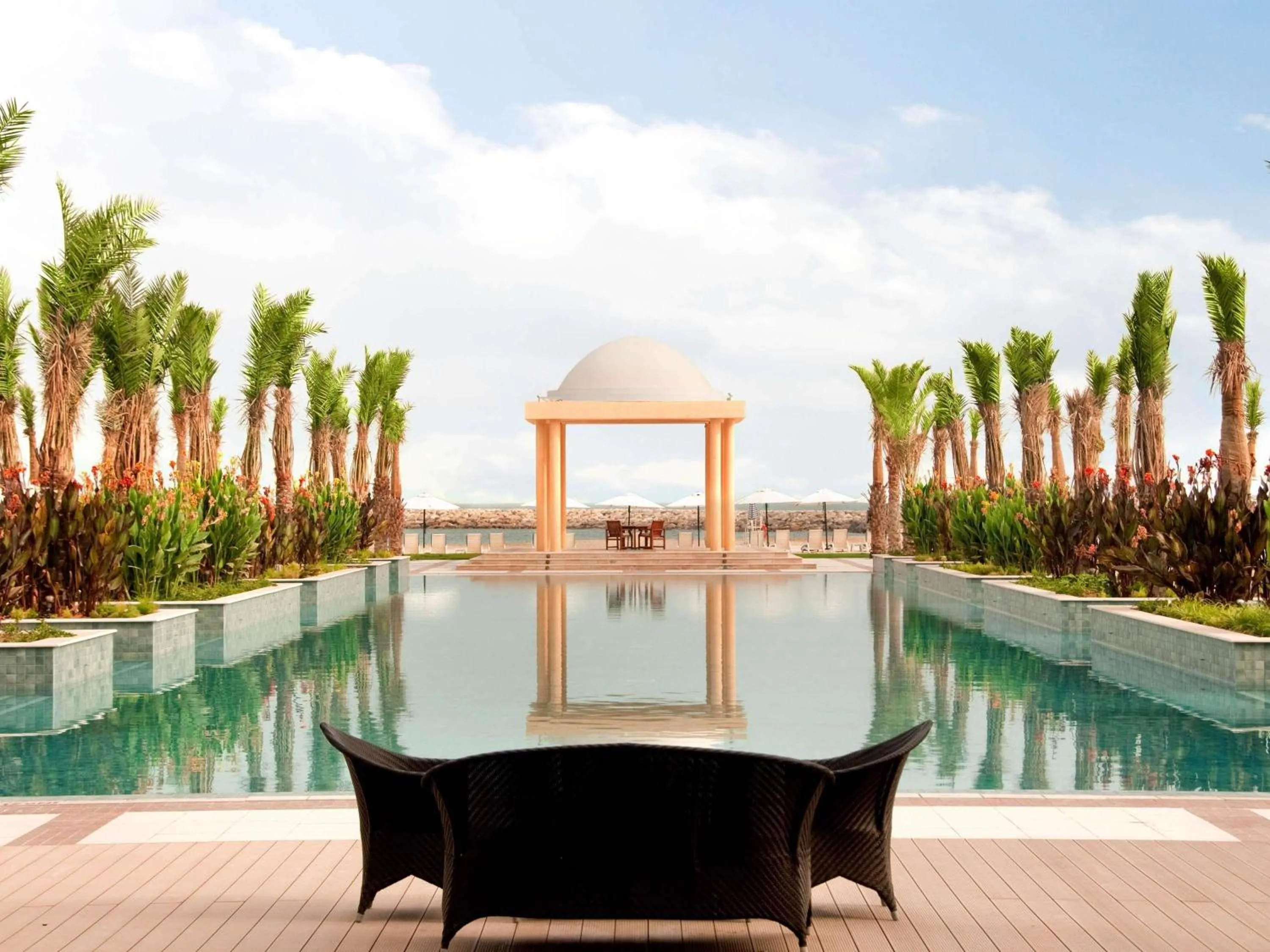 Pool view in Rixos Al Mairid Ras Al Khaimah - Ultra All Inclusive