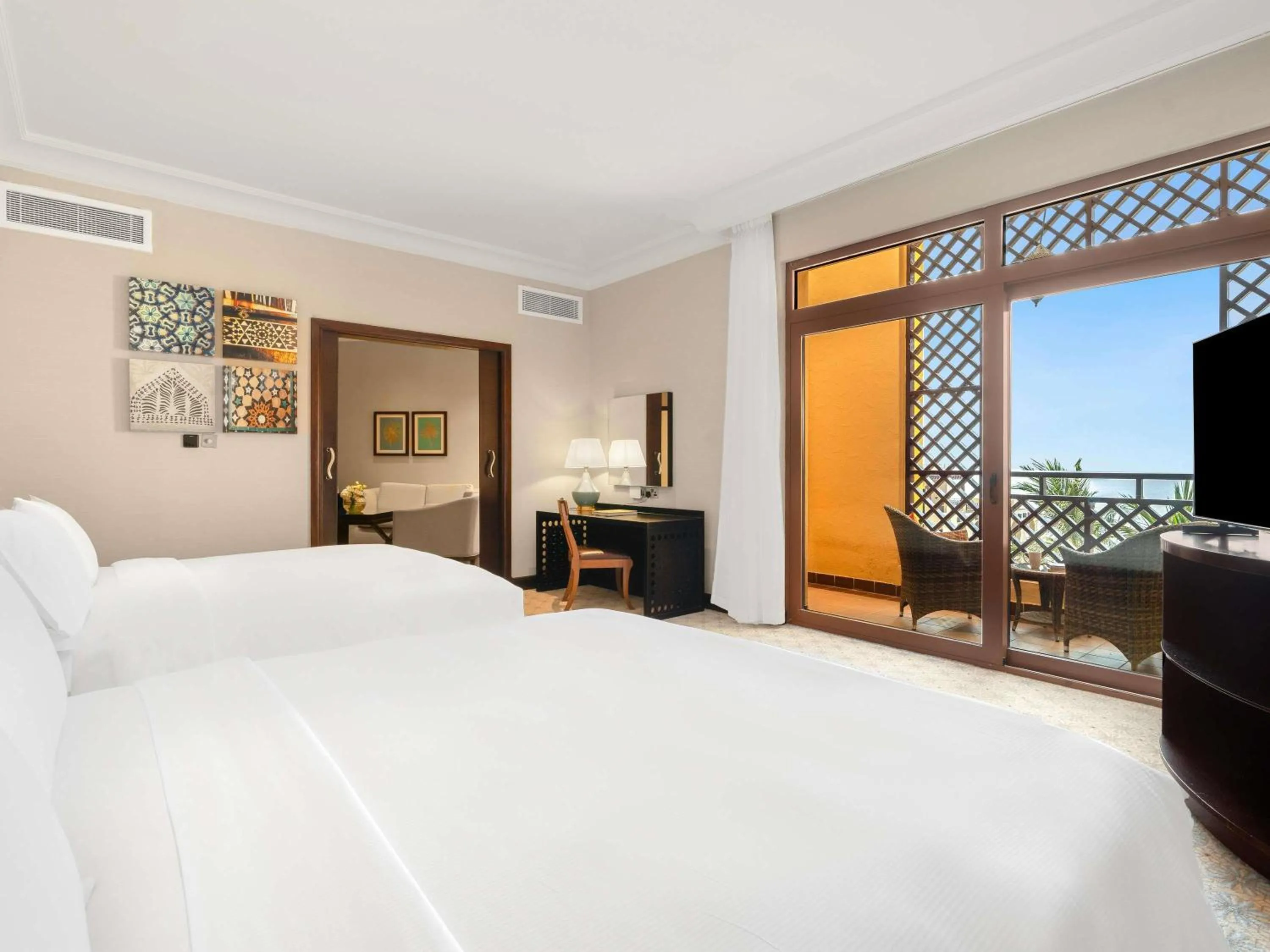 Bedroom, Bed in Rixos Al Mairid Ras Al Khaimah - Ultra All Inclusive