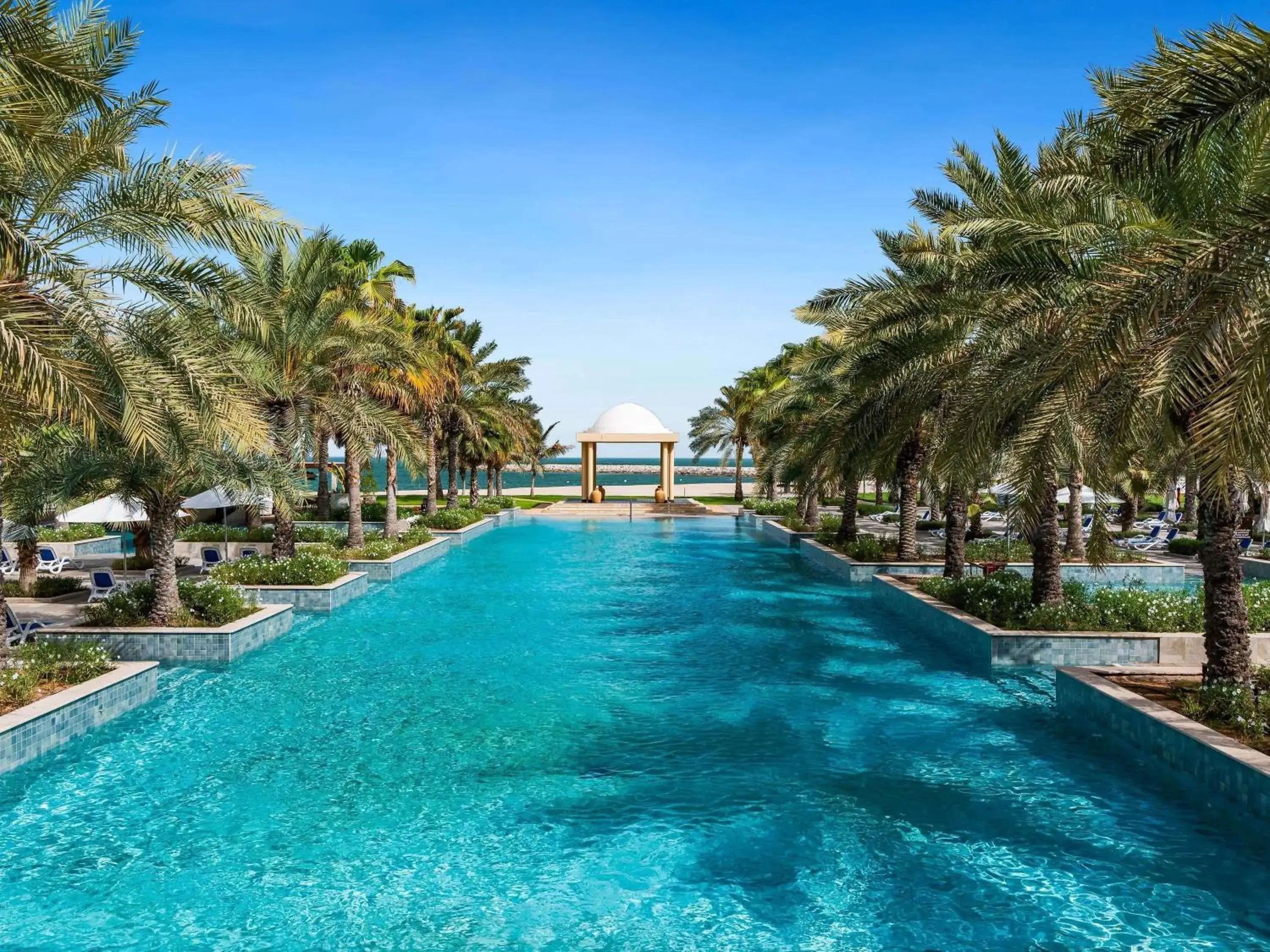Pool view in Rixos Al Mairid Ras Al Khaimah - Ultra All Inclusive Pool view in Rixos Al Mairid Ras Al Khaimah - Ultra All Inclusive