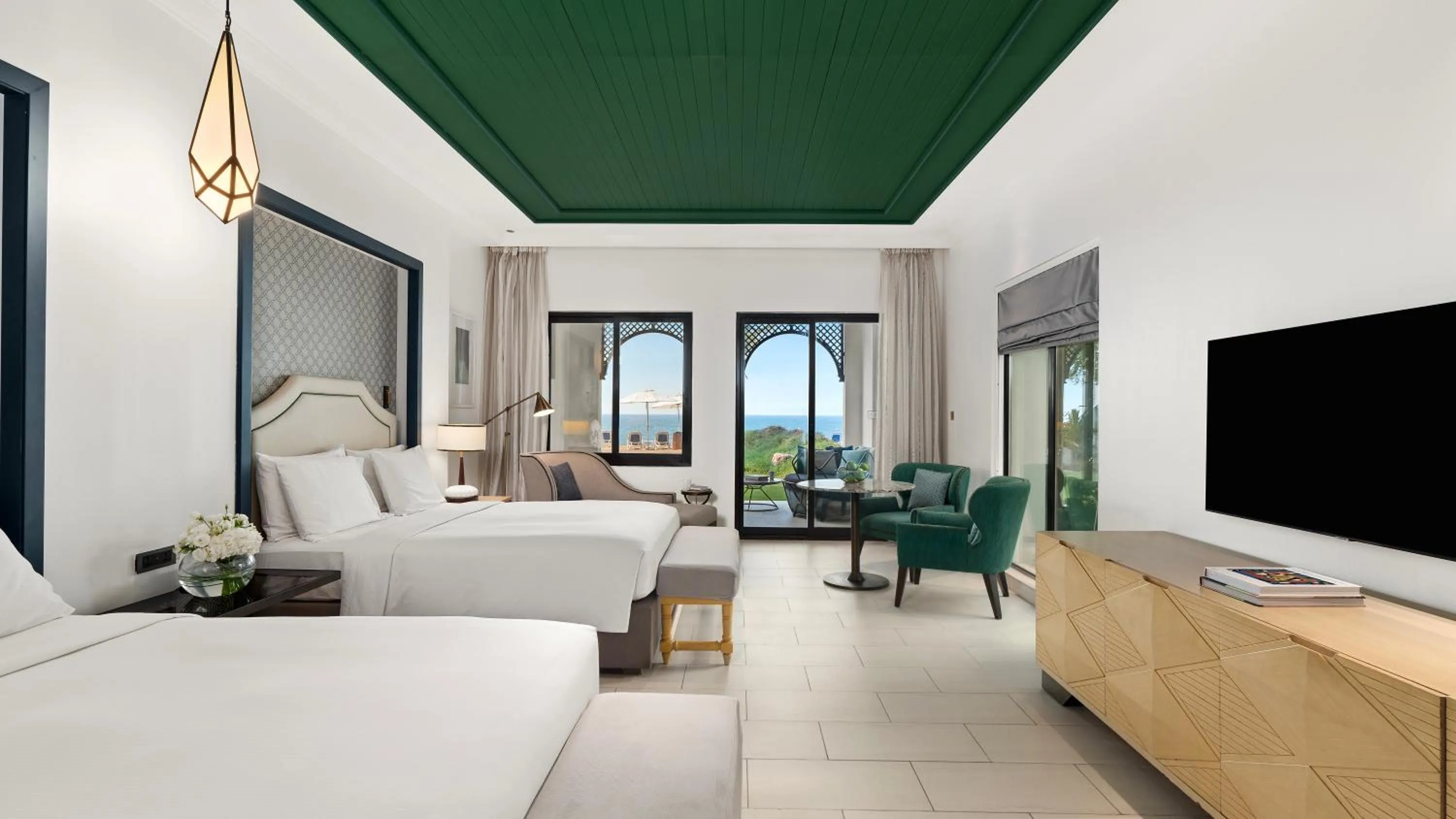 Bed in Hilton Ras Al Khaimah Beach Resort