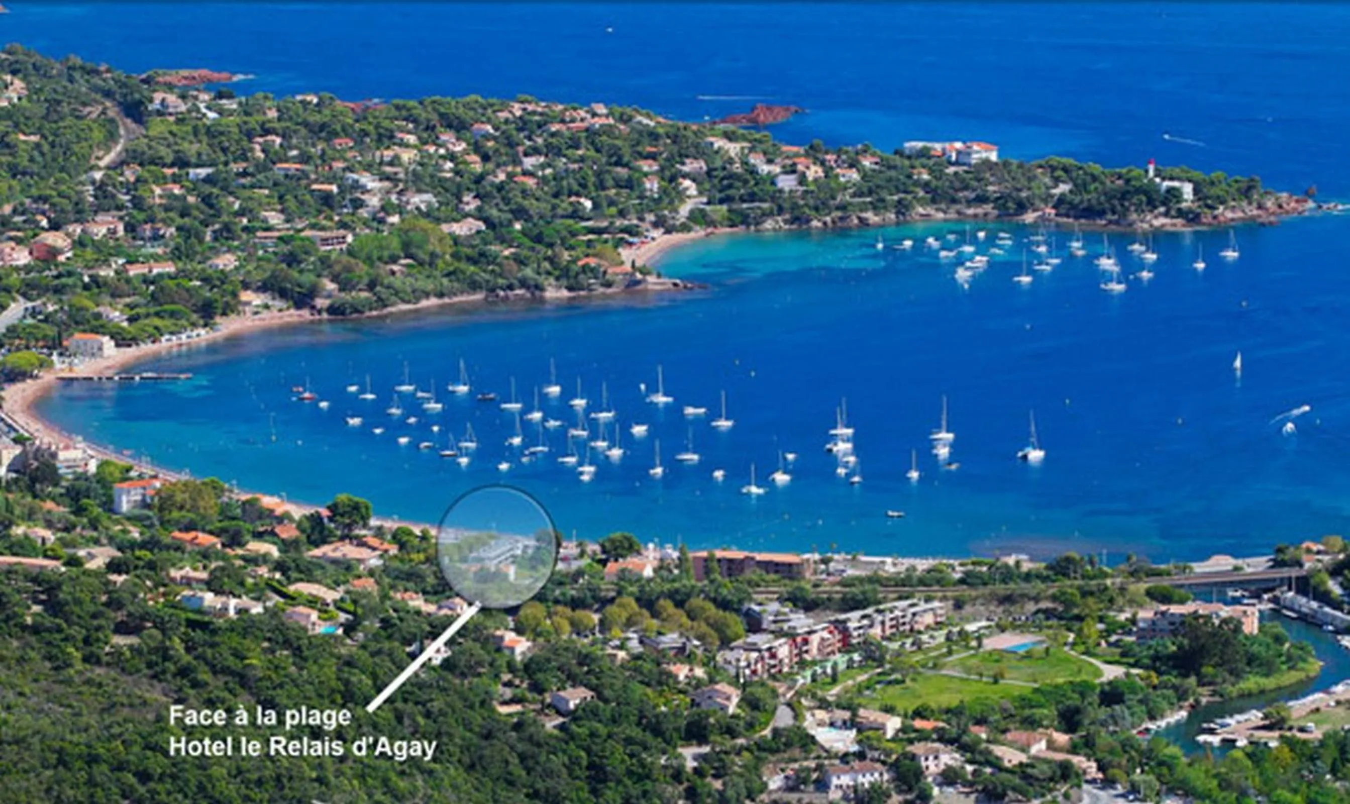 Bird's eye view in Le Relais d'Agay