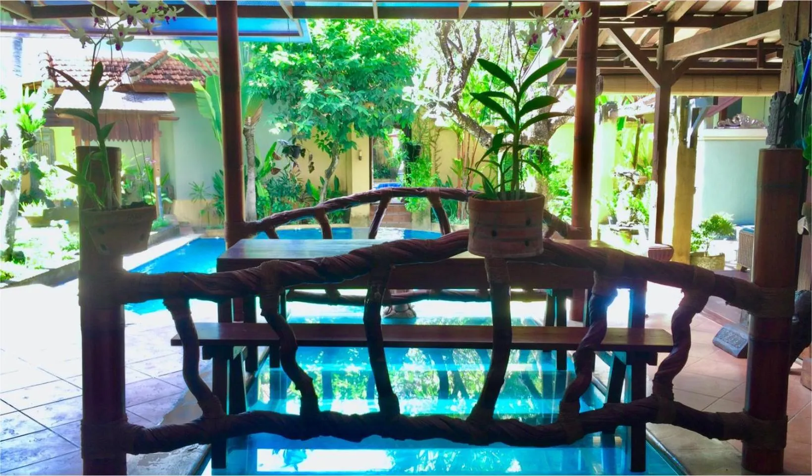 Patio in Villa Naga Maya