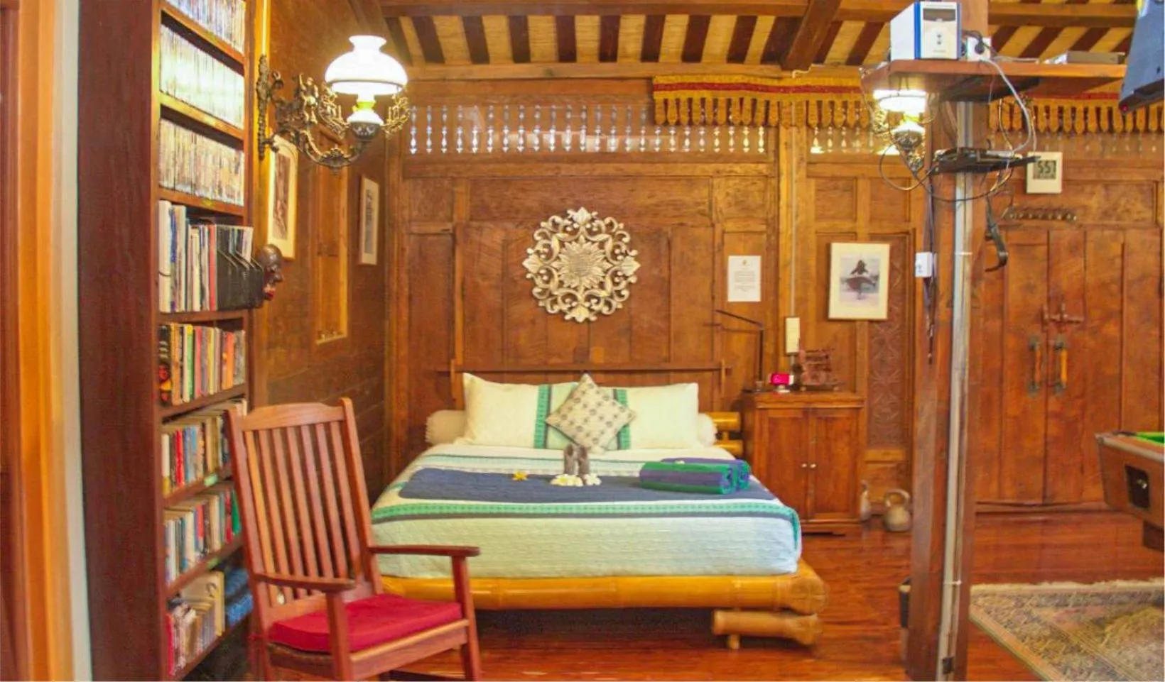 Bed in Villa Naga Maya