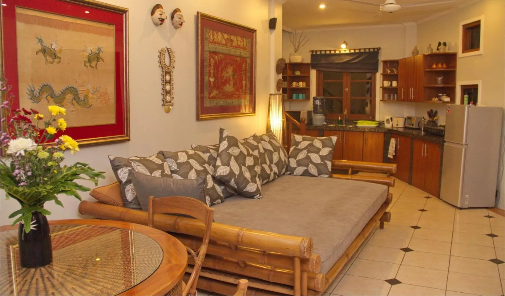 Kitchen or kitchenette in Villa Naga Maya