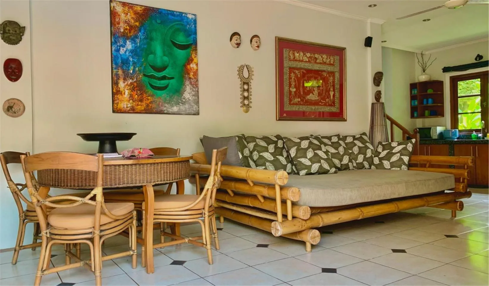 Living room in Villa Naga Maya