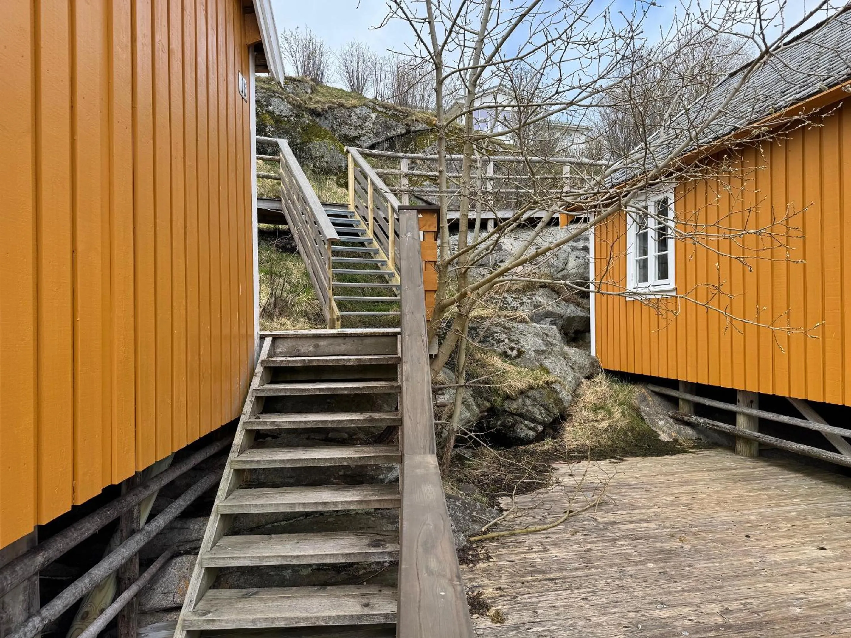 Facade/entrance in Sakrisøy Rorbuer