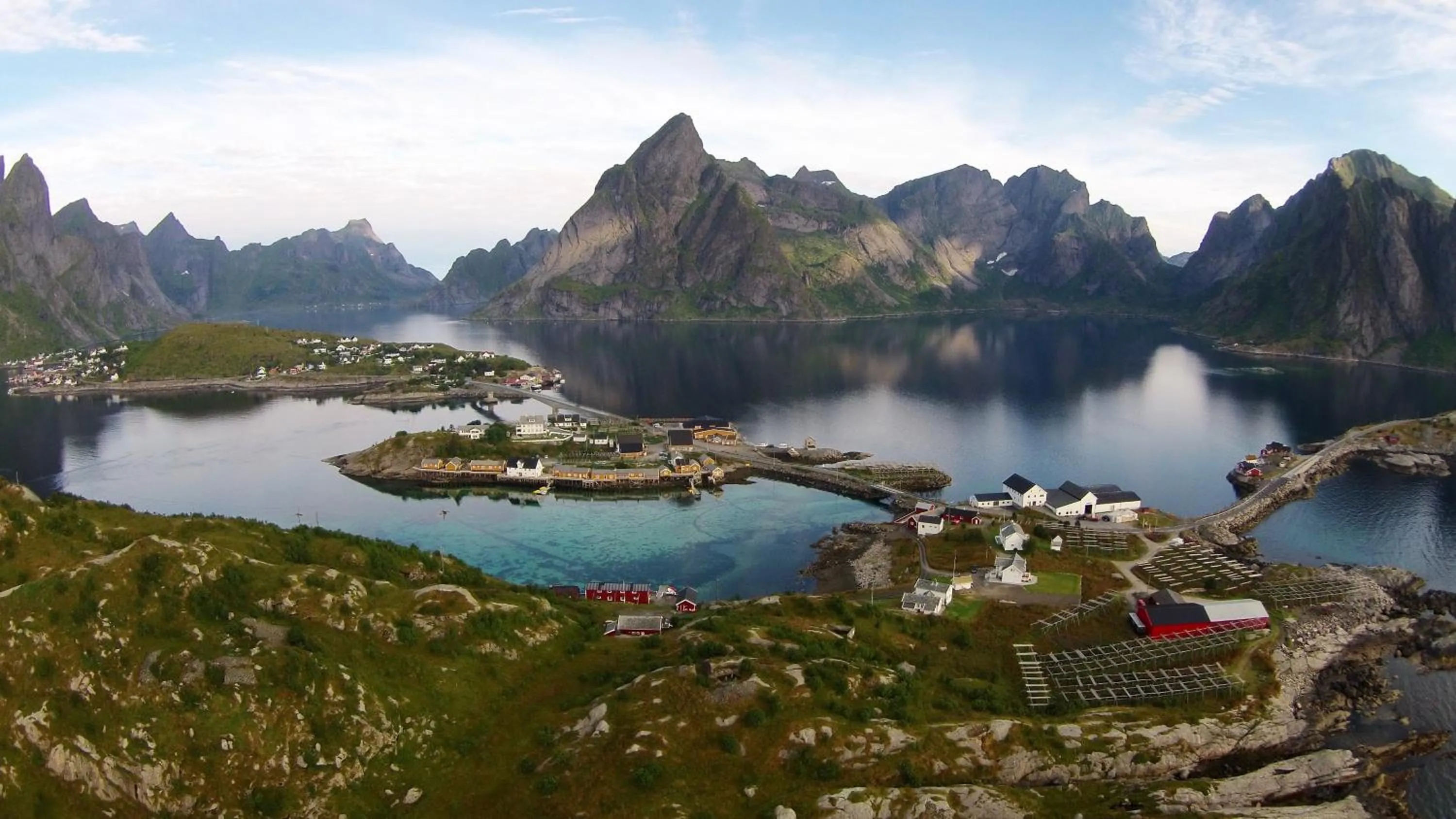 Bird's eye view in Sakrisøy Rorbuer
