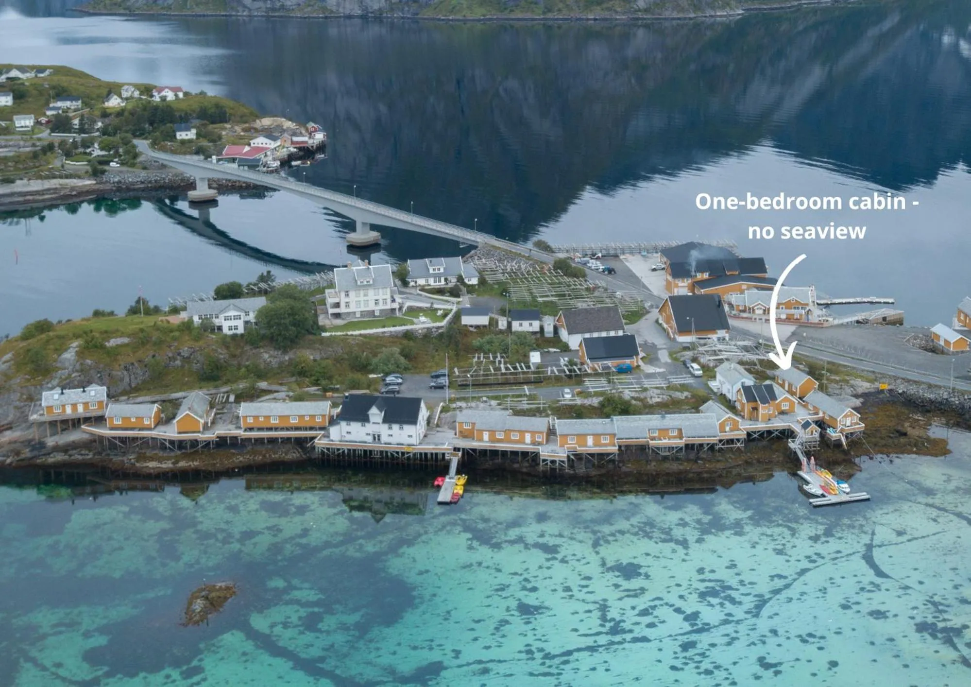 Bird's eye view in Sakrisøy Rorbuer