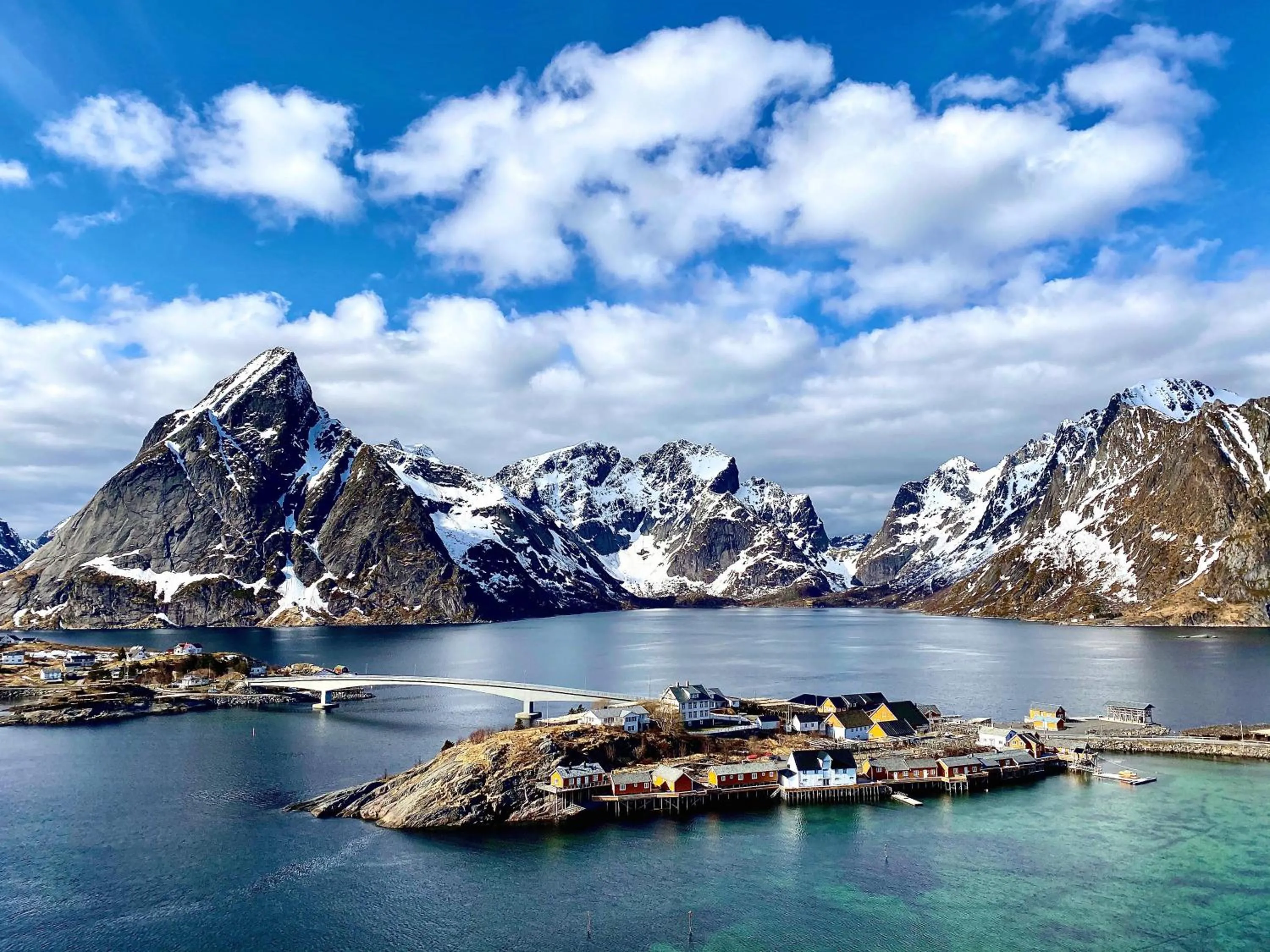Bird's eye view in Sakrisøy Rorbuer