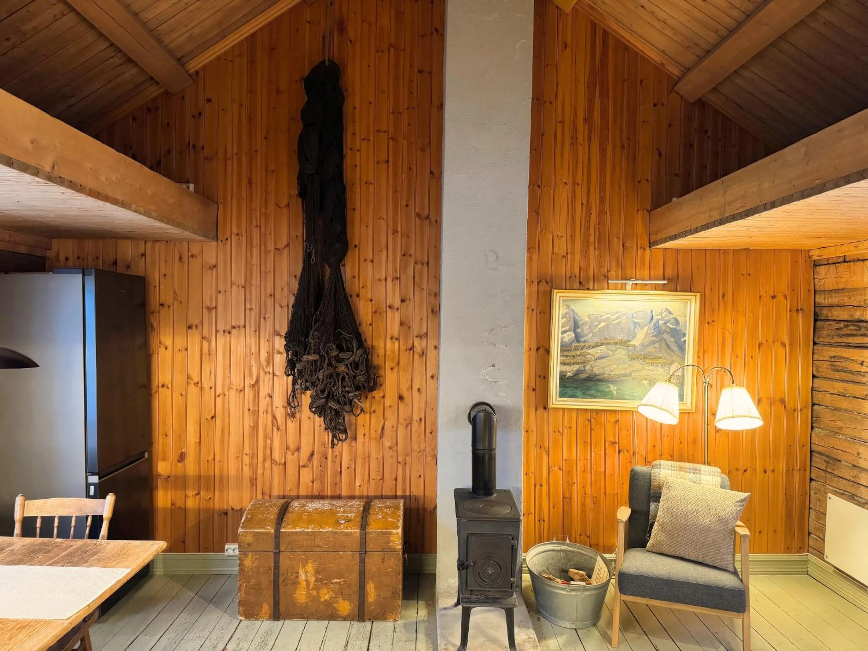 Living room in Sakrisøy Rorbuer