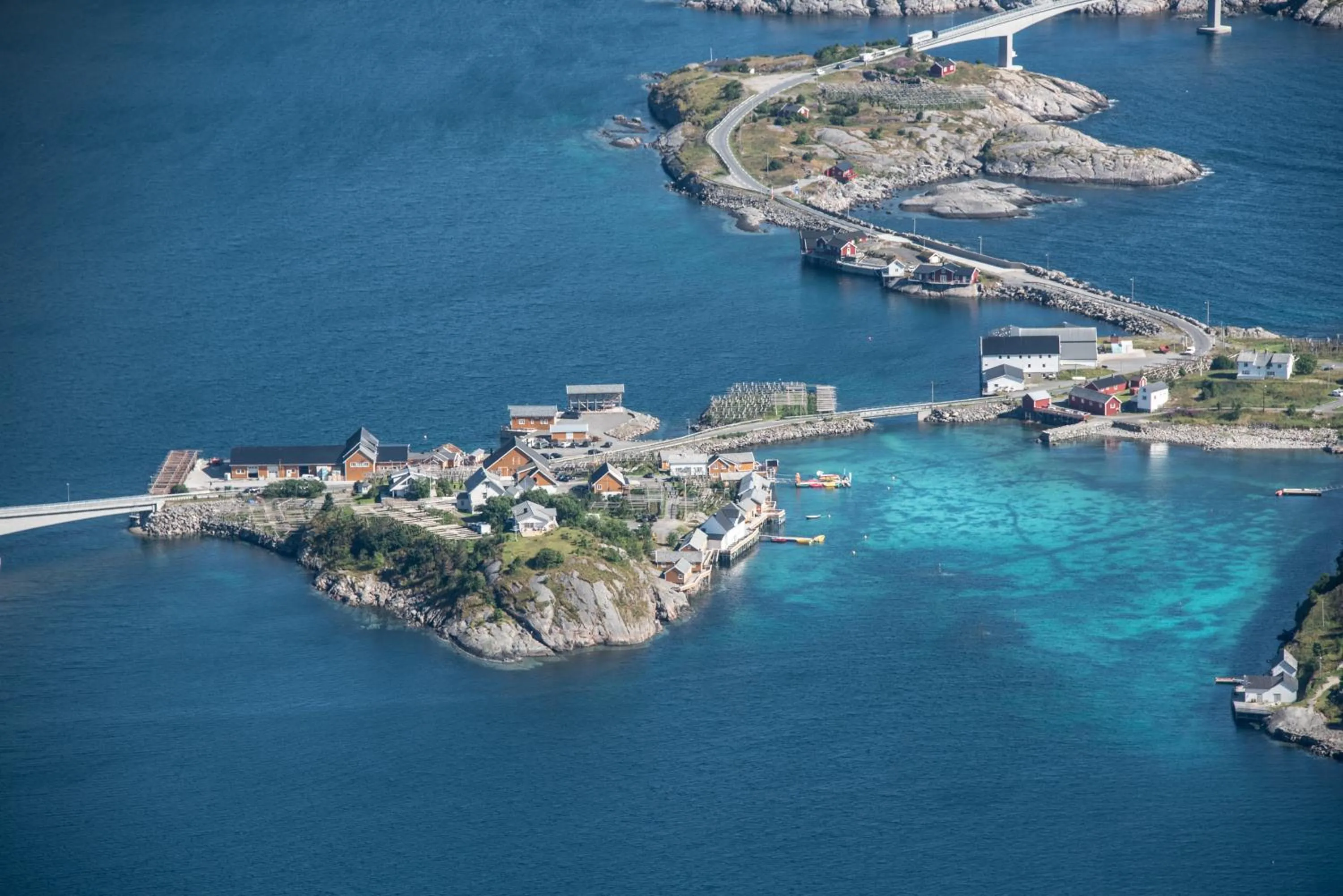 Bird's eye view in Sakrisøy Rorbuer