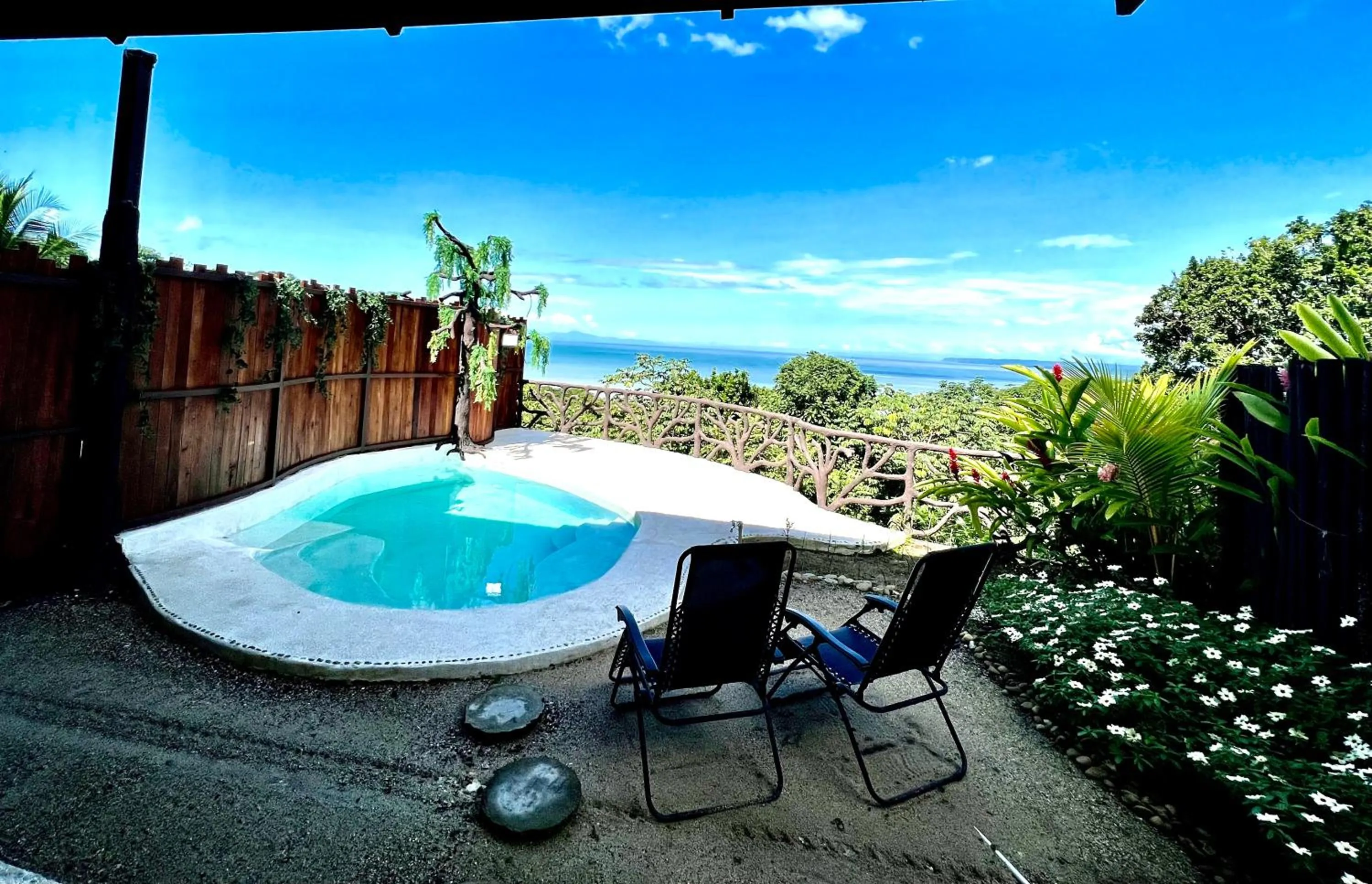 Pool view in Akua Suites Ocean View