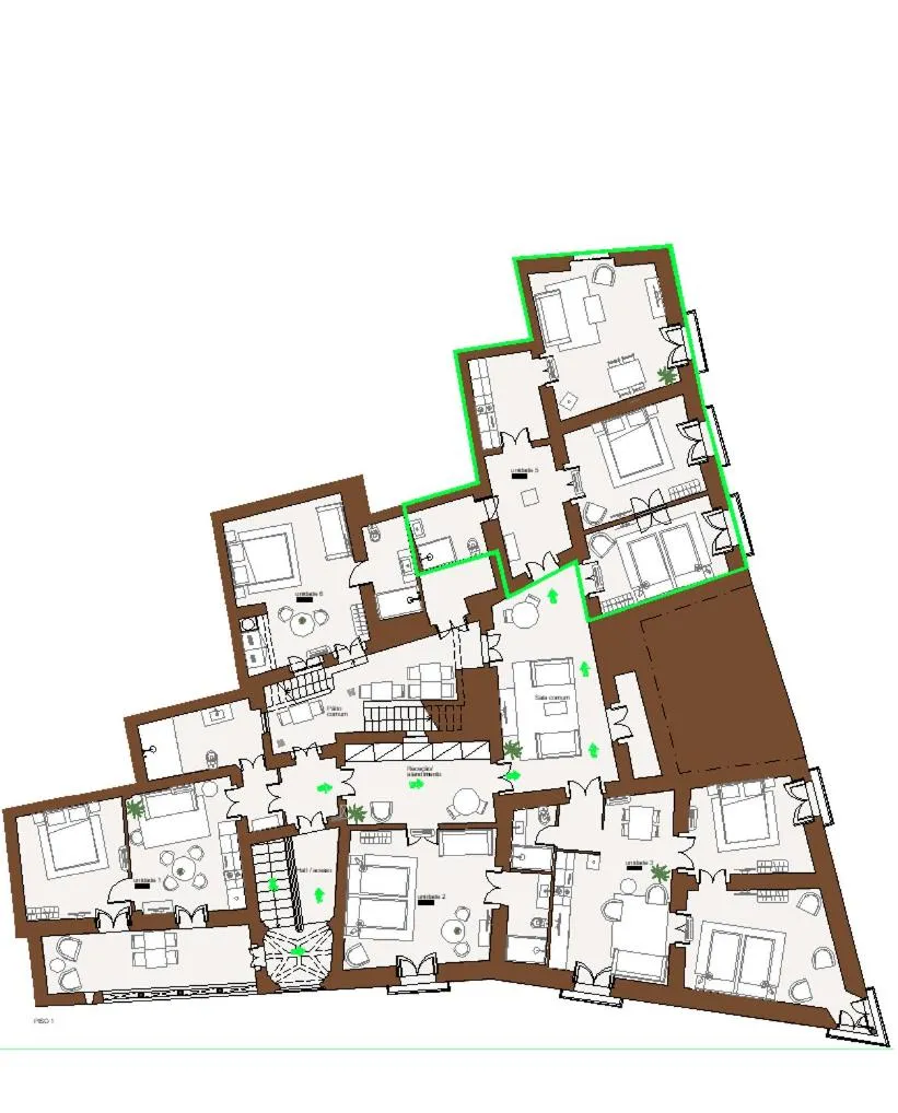 Floor plan in Casa Soure Suites and Apartments