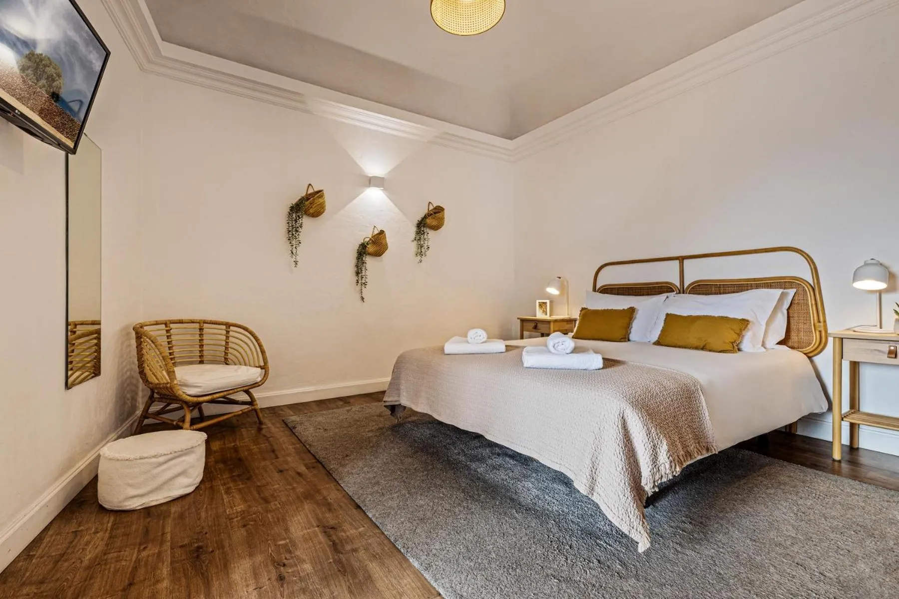 Bed in Casa Soure Suites and Apartments