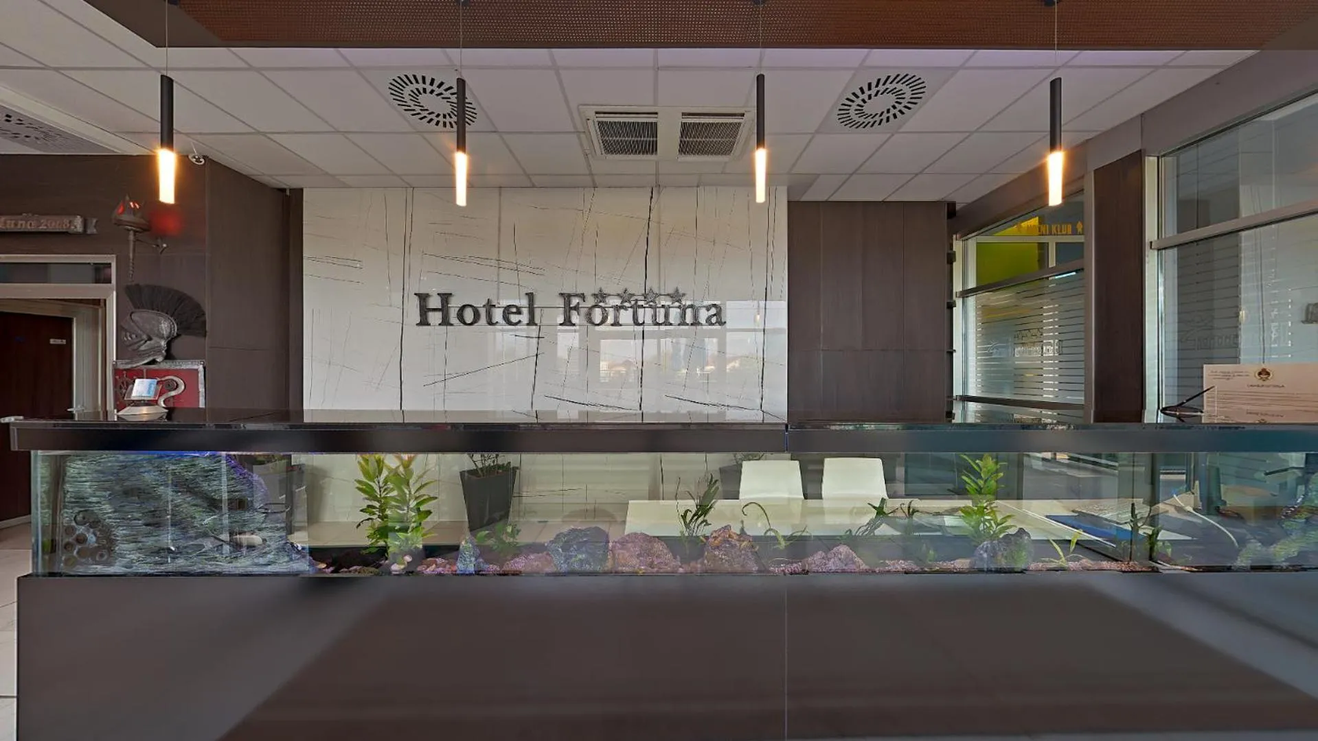 Lobby or reception in Hotel Fortuna