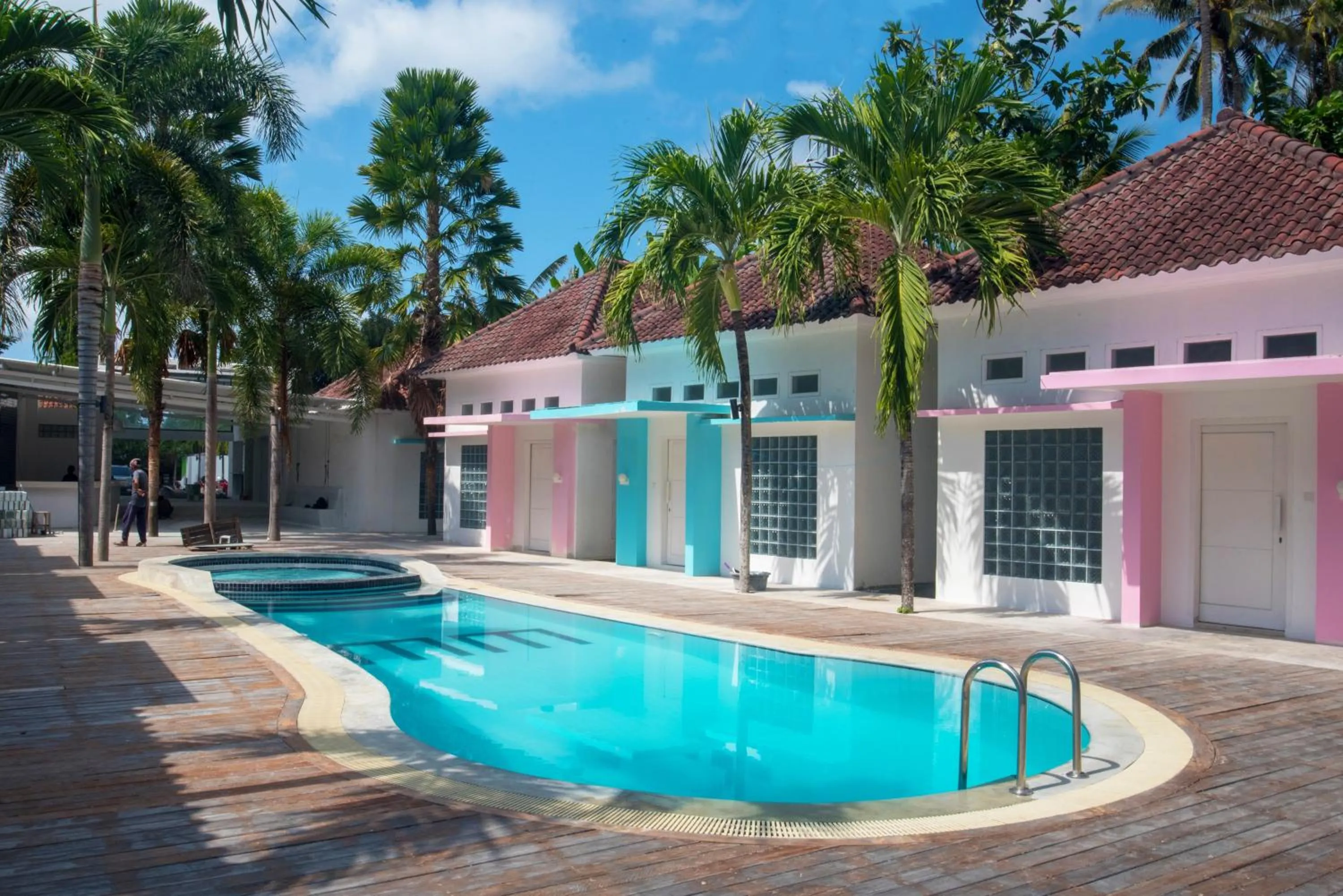 Pool view in Mad Monkey Kuta Lombok