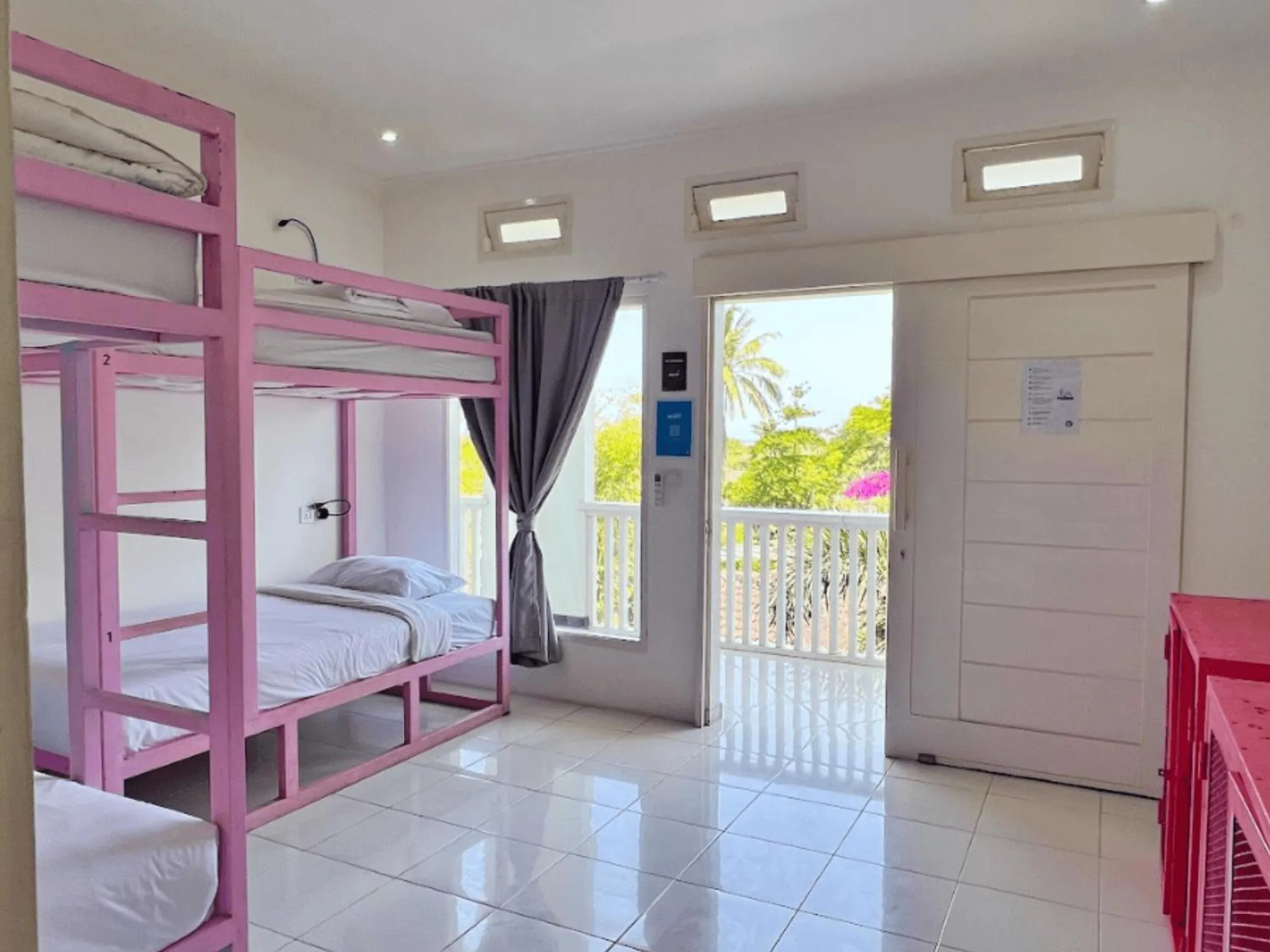 Bed in Mad Monkey Kuta Lombok