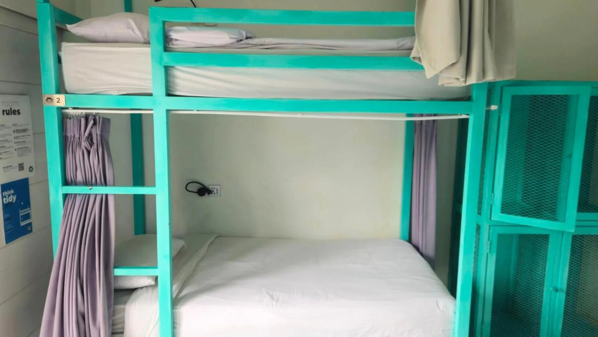 Bed in Mad Monkey Kuta Lombok