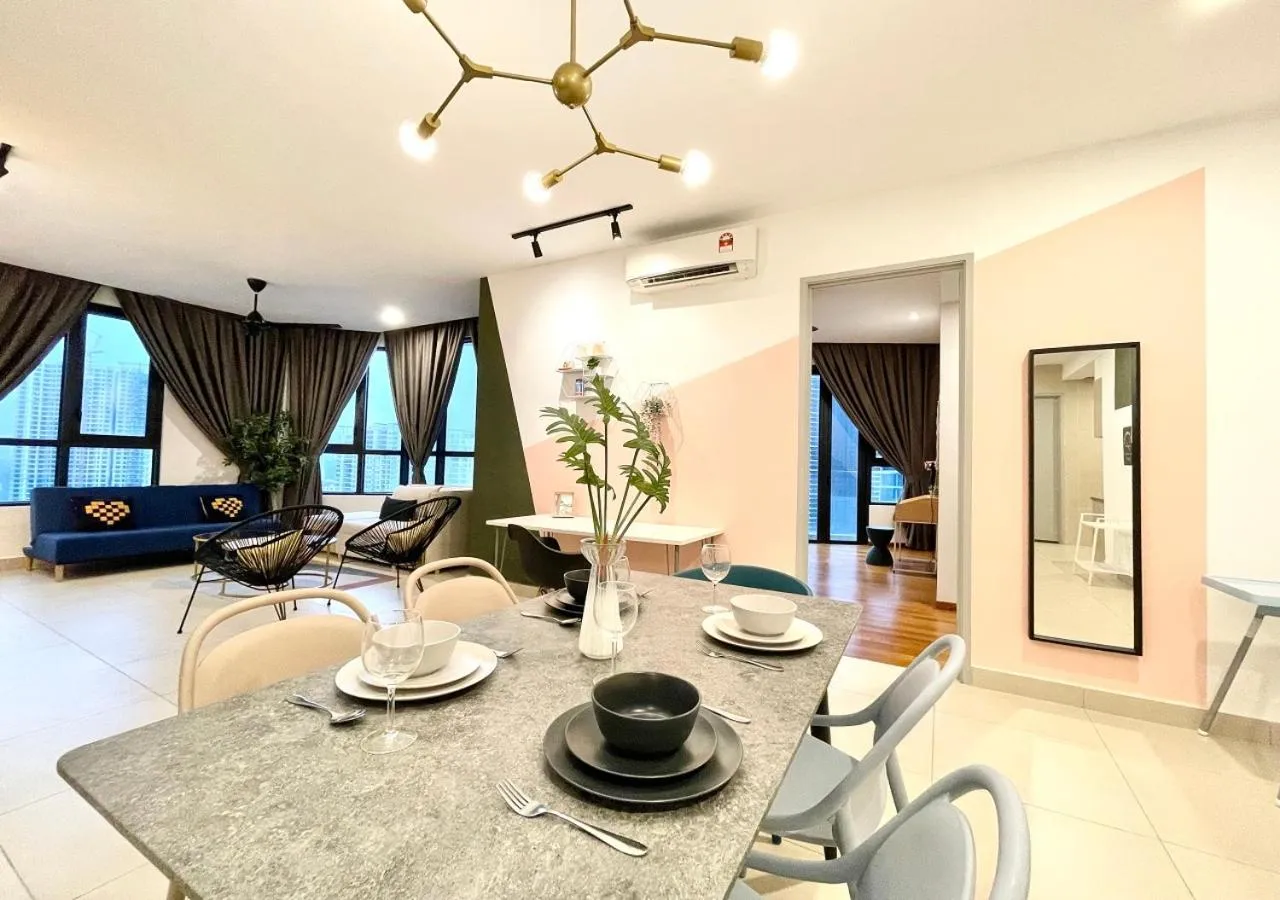 Seating area in KL Gateway Premium Residences by Moka