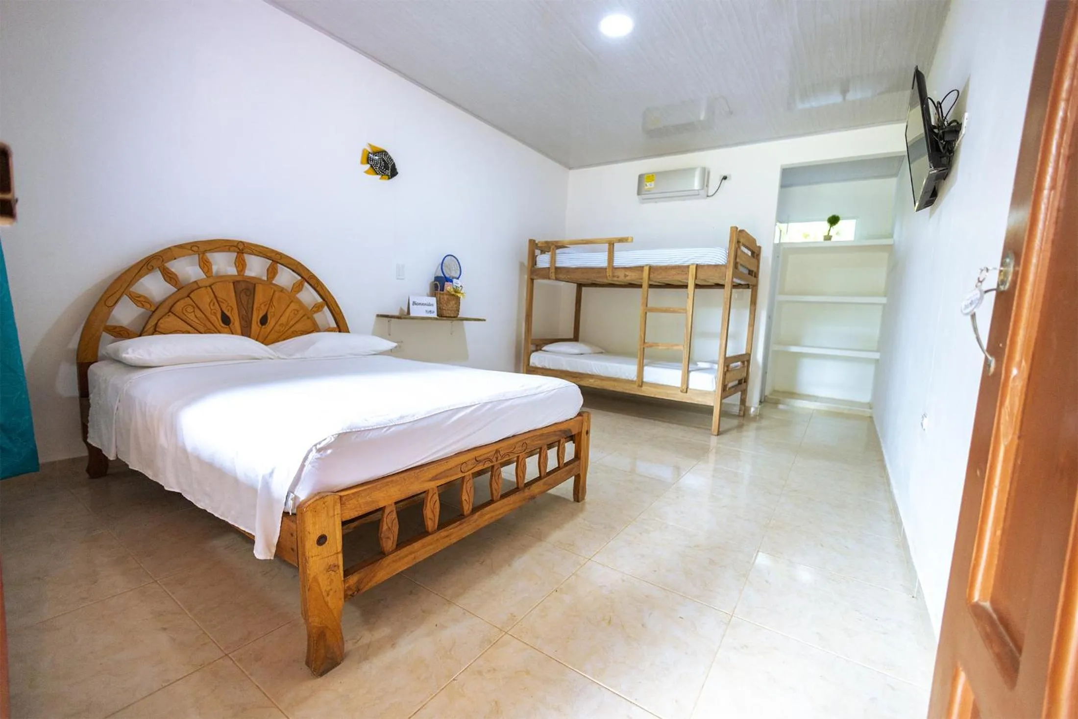 Bedroom, Bed in Cabañas Los Venaos