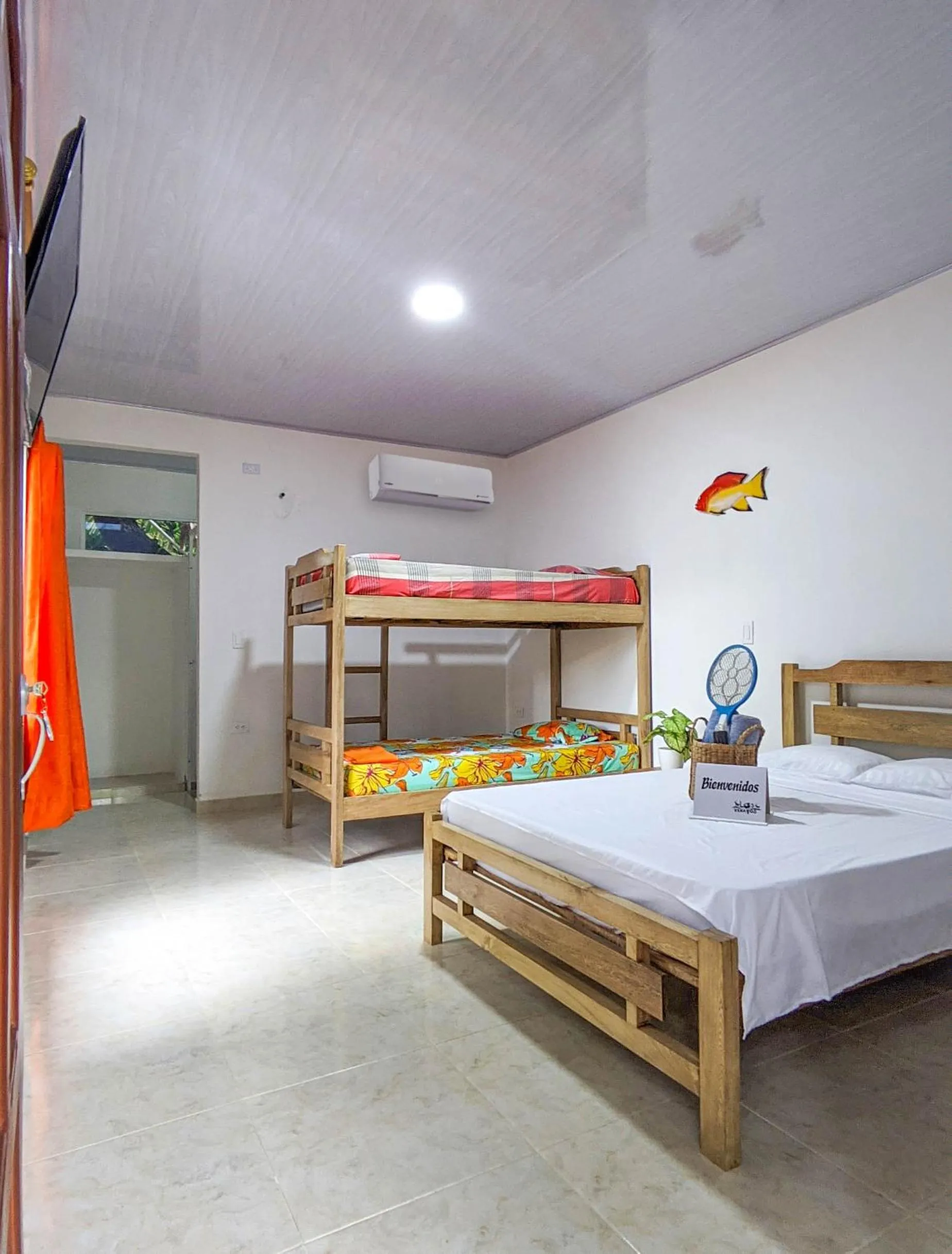 Bedroom, Bed in Cabañas Los Venaos