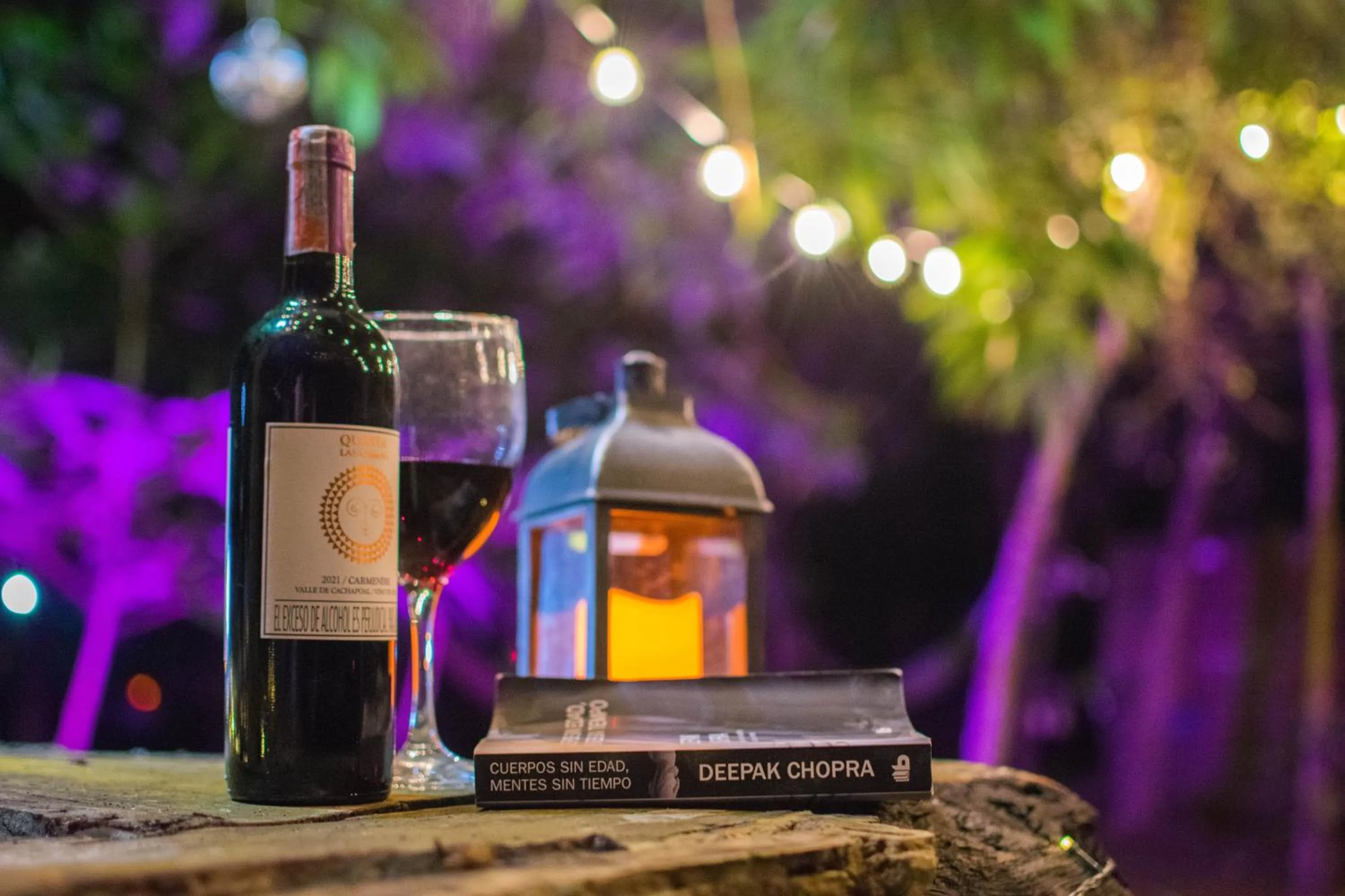 Evening entertainment in Cabañas Los Venaos