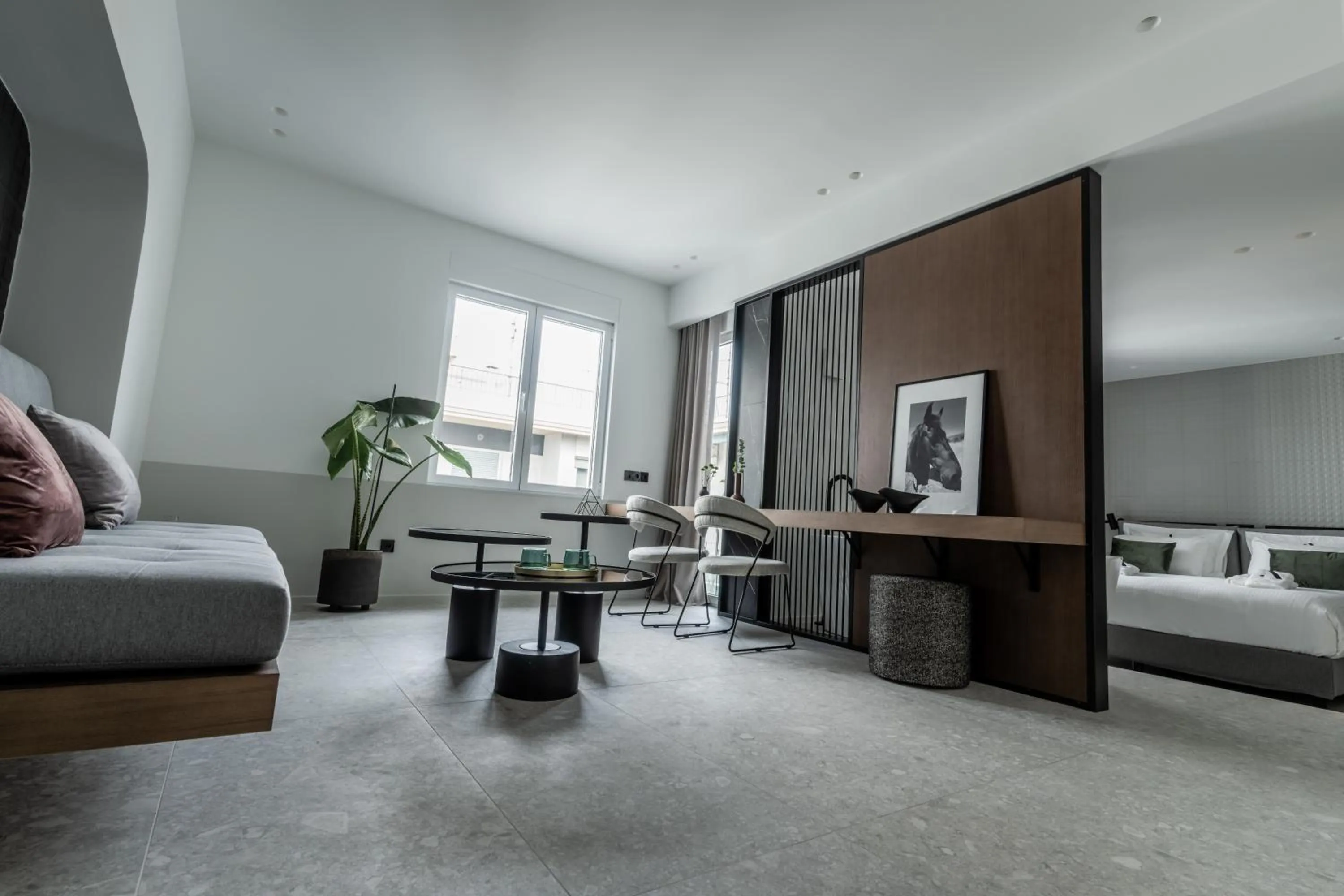 Bed in Athinaion Recreation Suites