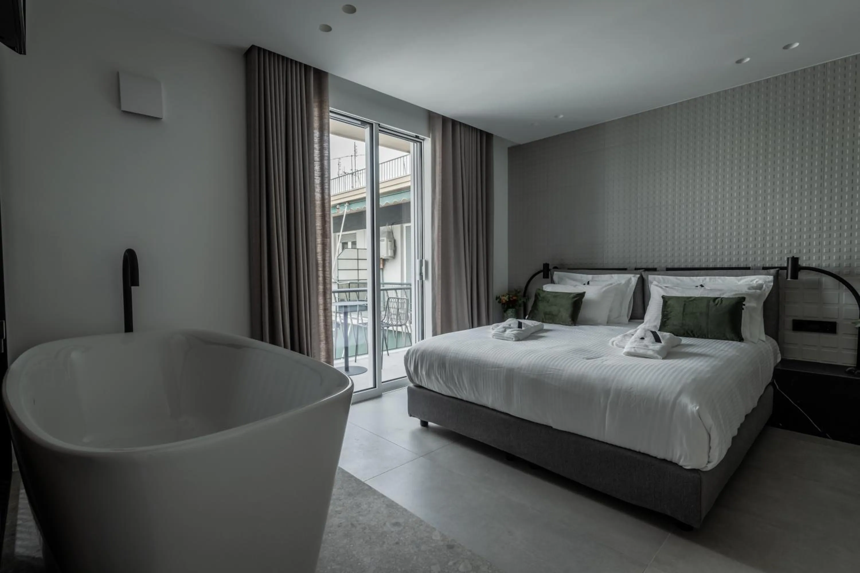 Bed in Athinaion Recreation Suites