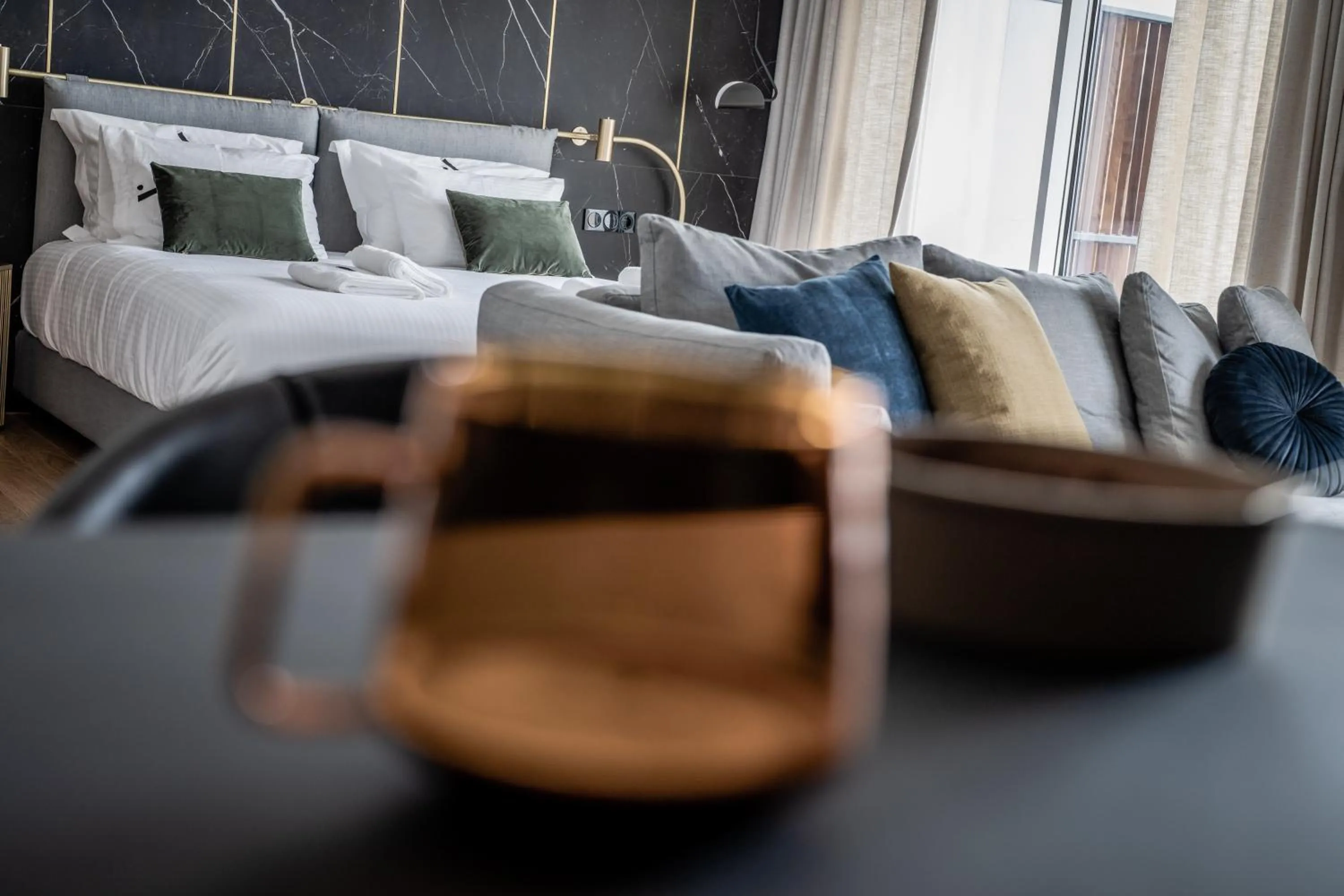 Bed in Athinaion Recreation Suites