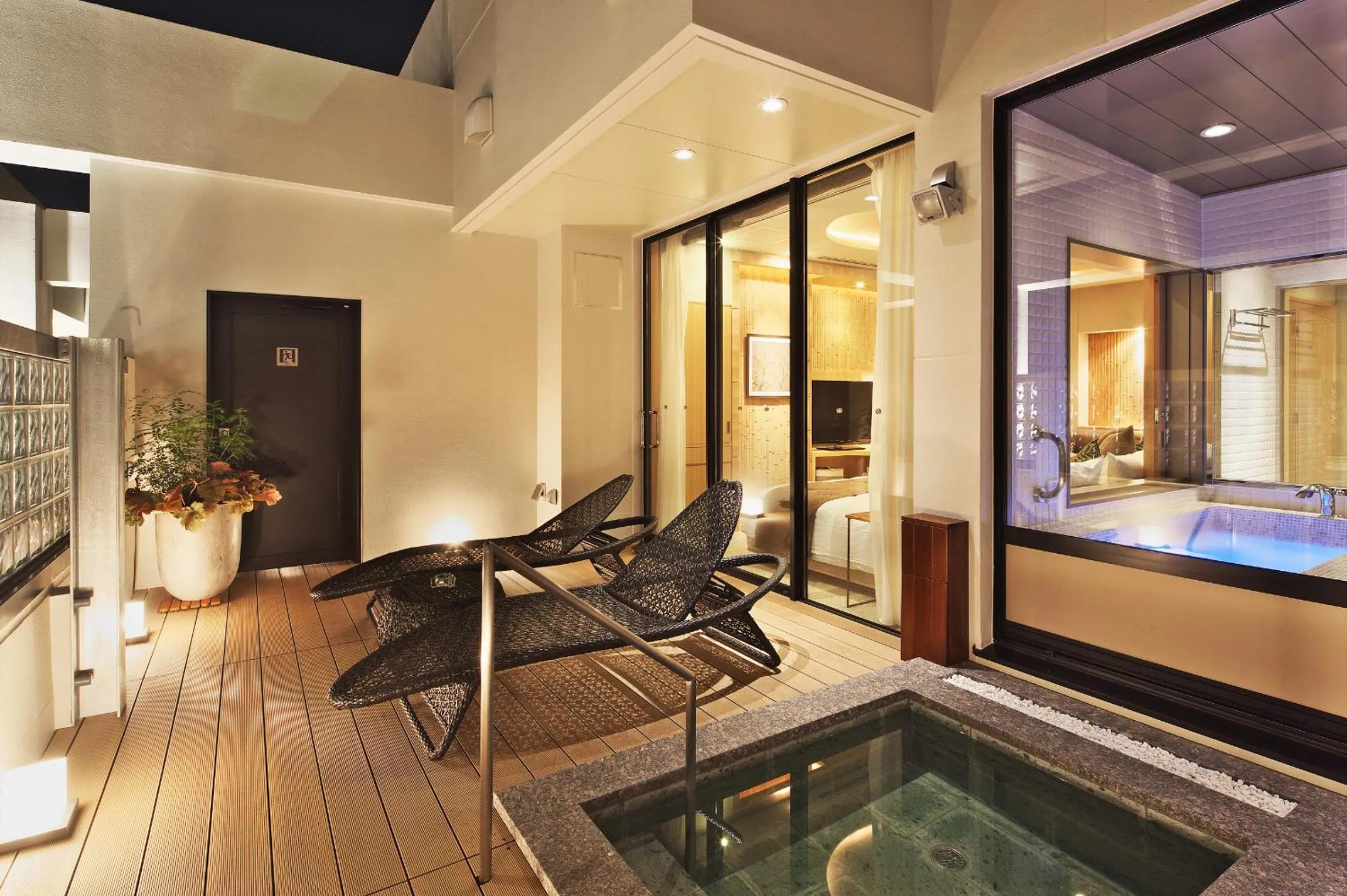 Open Air Bath in Hotel Coco Grand