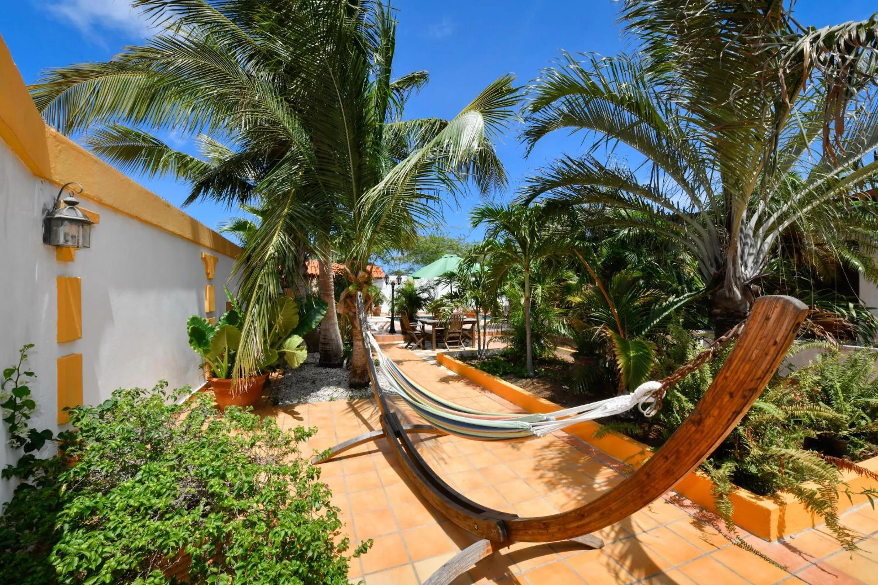 Garden view in Brisas Studio Apartments