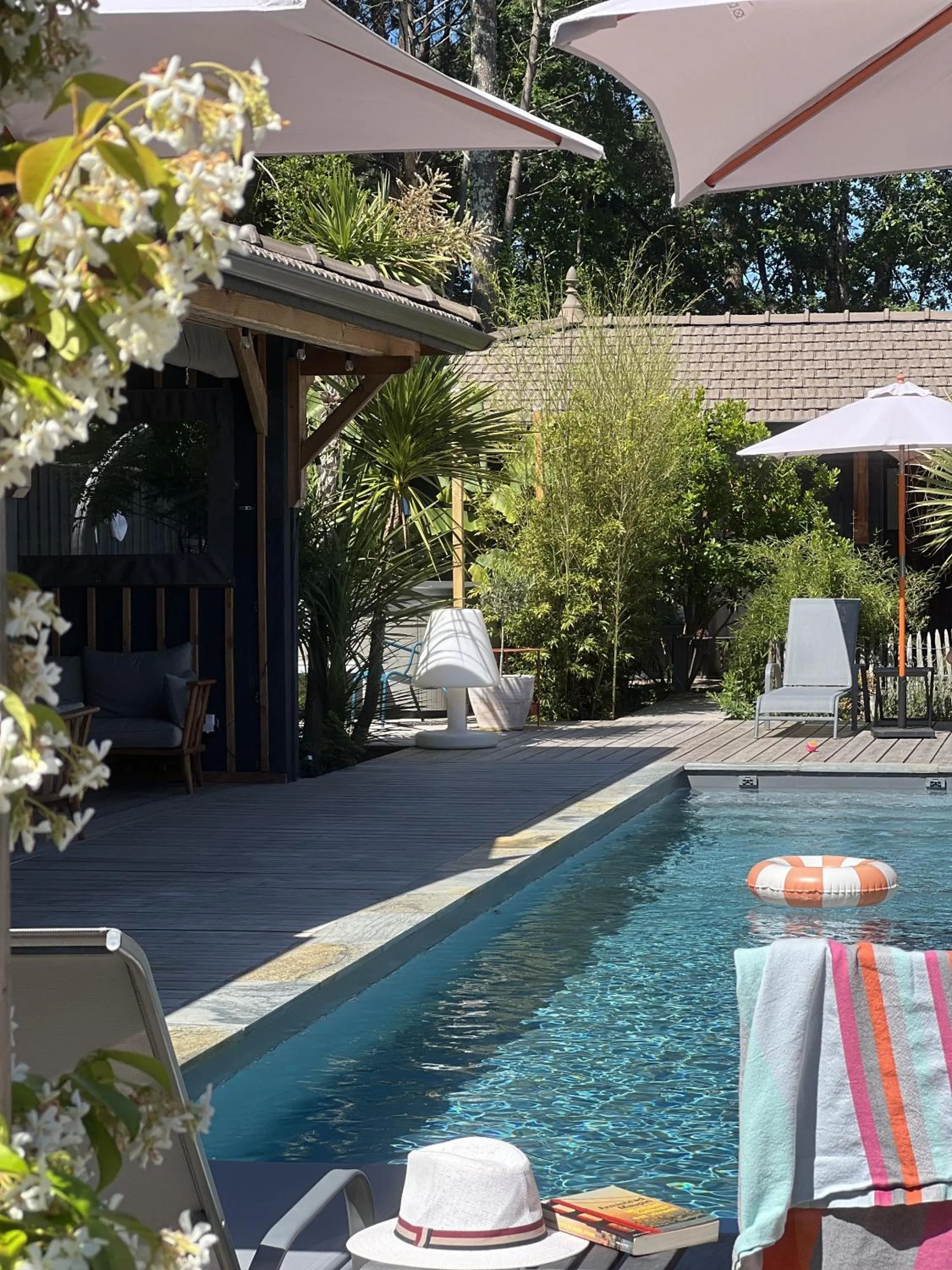 Pool view in VillaCanau