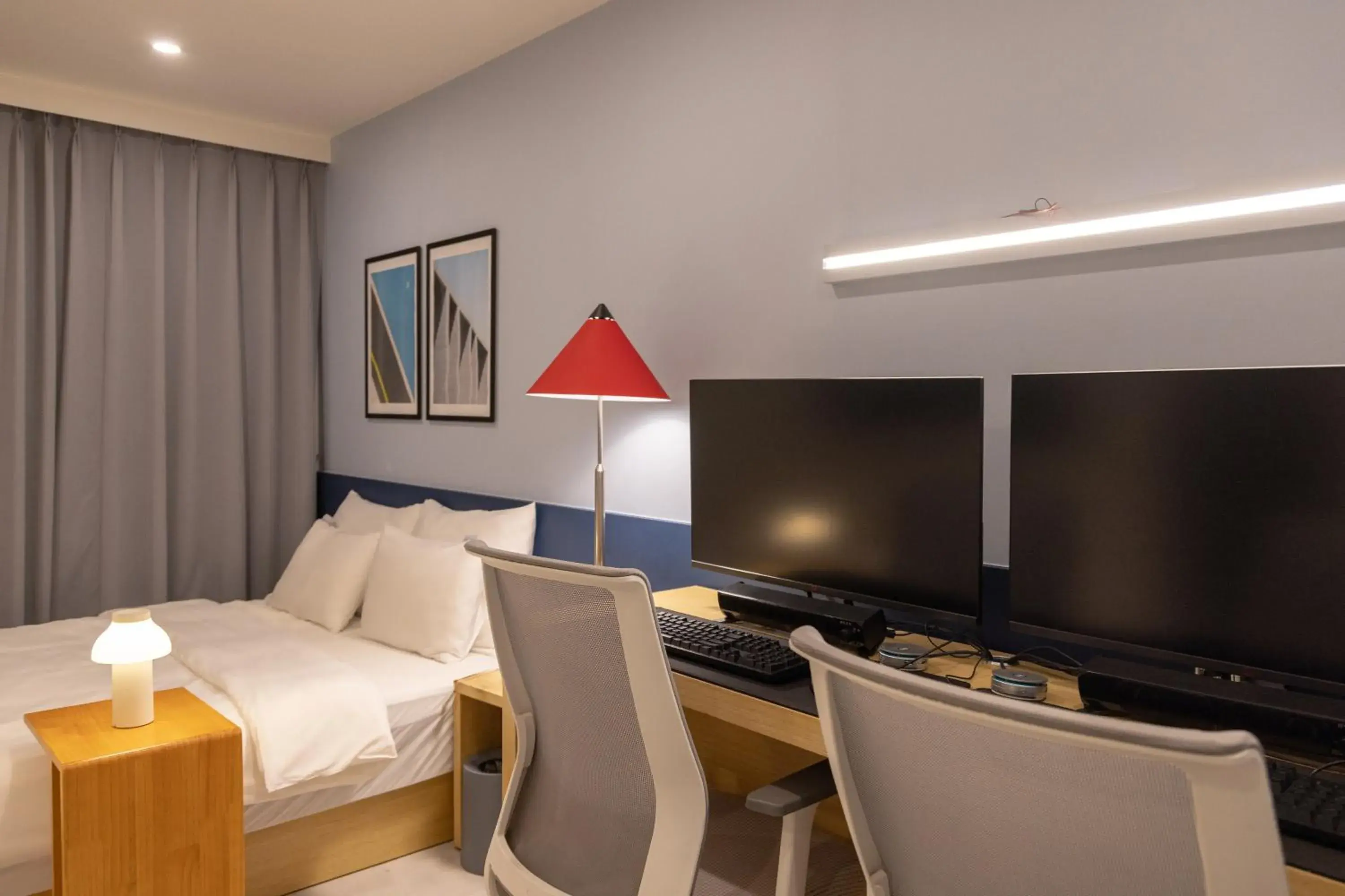 Bed in Object Anook Hotel Gumi Bed in Object Anook Hotel Gumi