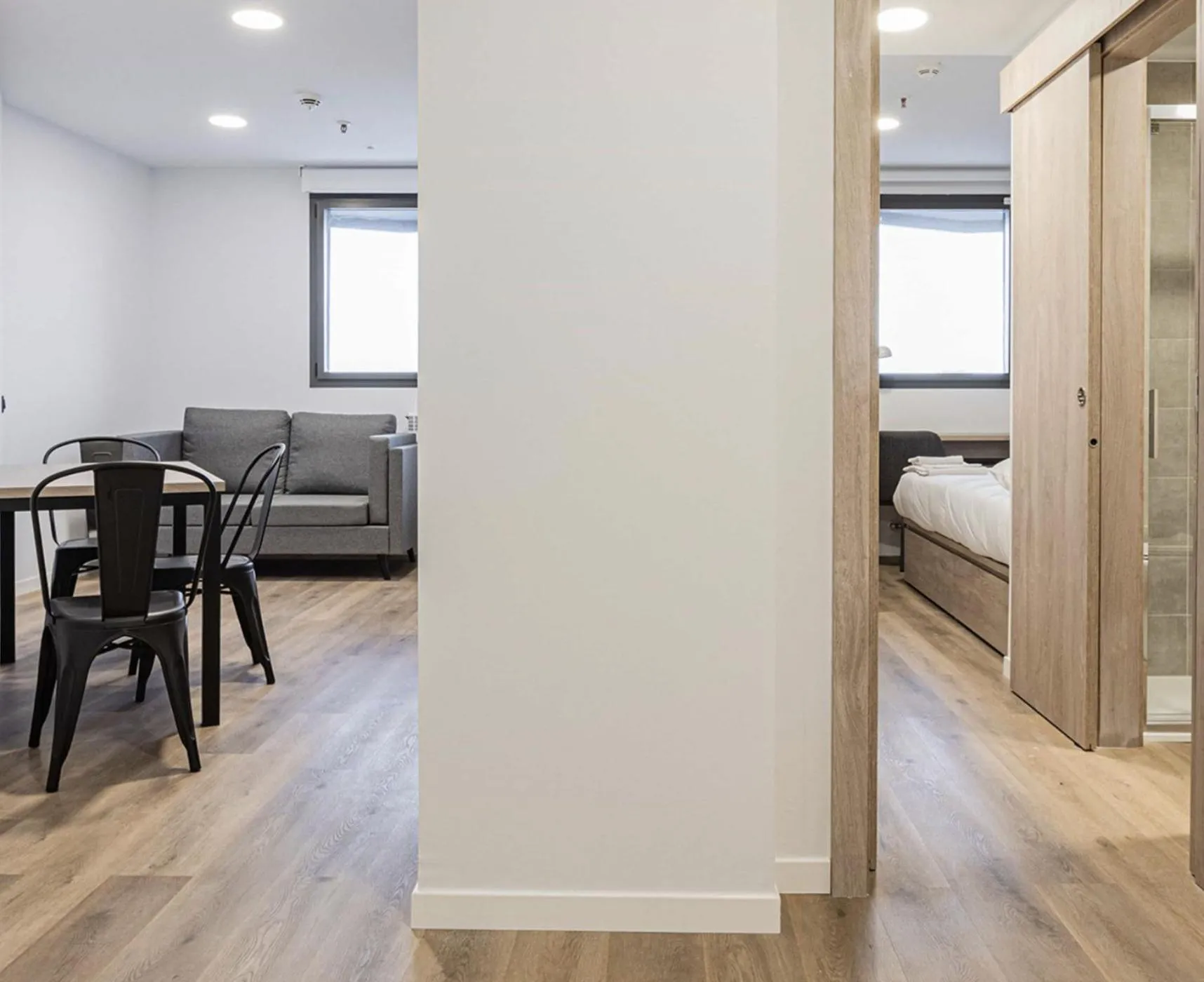 Living room, Bed in Micampus Santander Student Residence