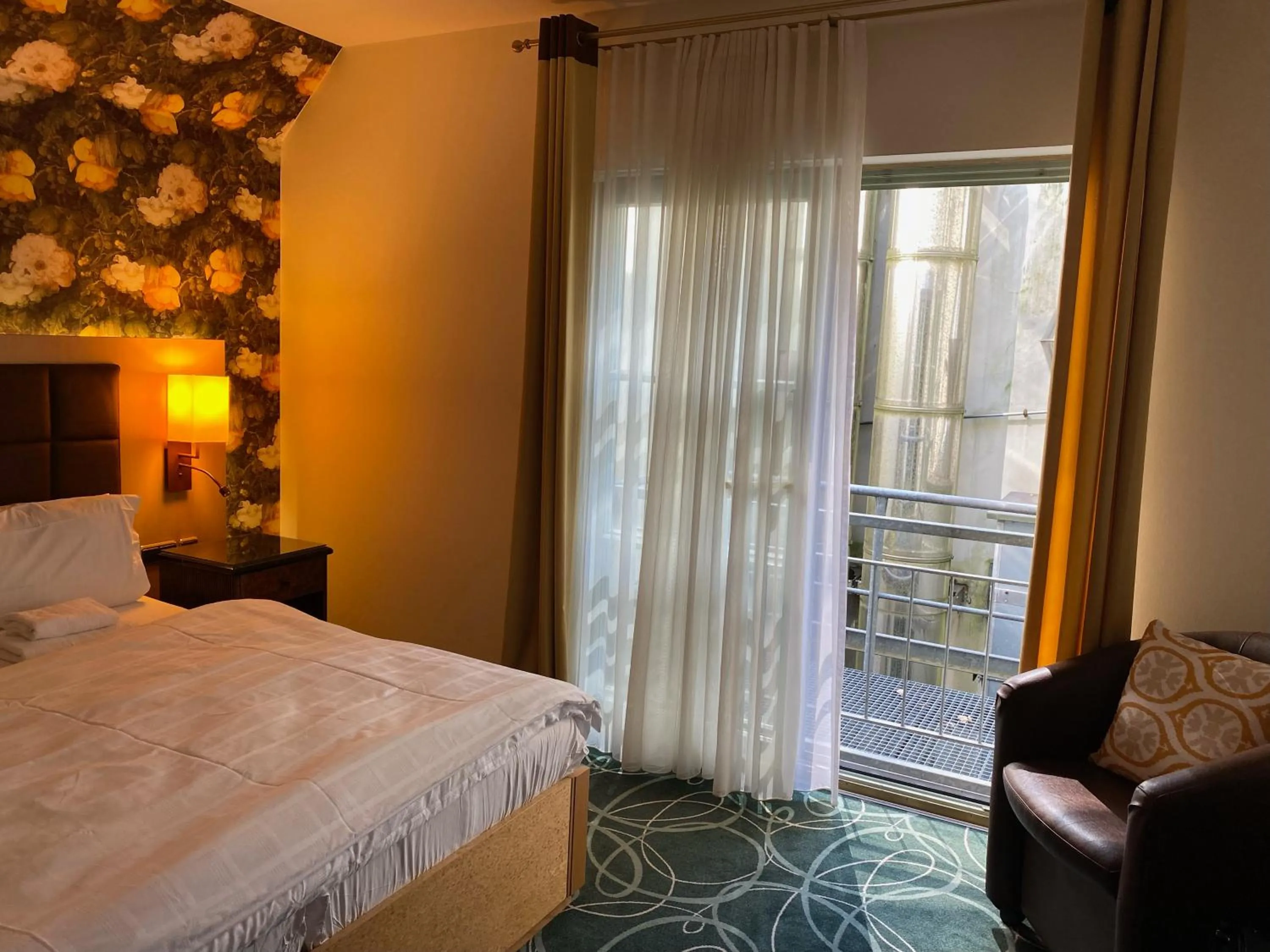 View (from property/room), Bed in Zeitgeist Rathen by STEIGER Hotels