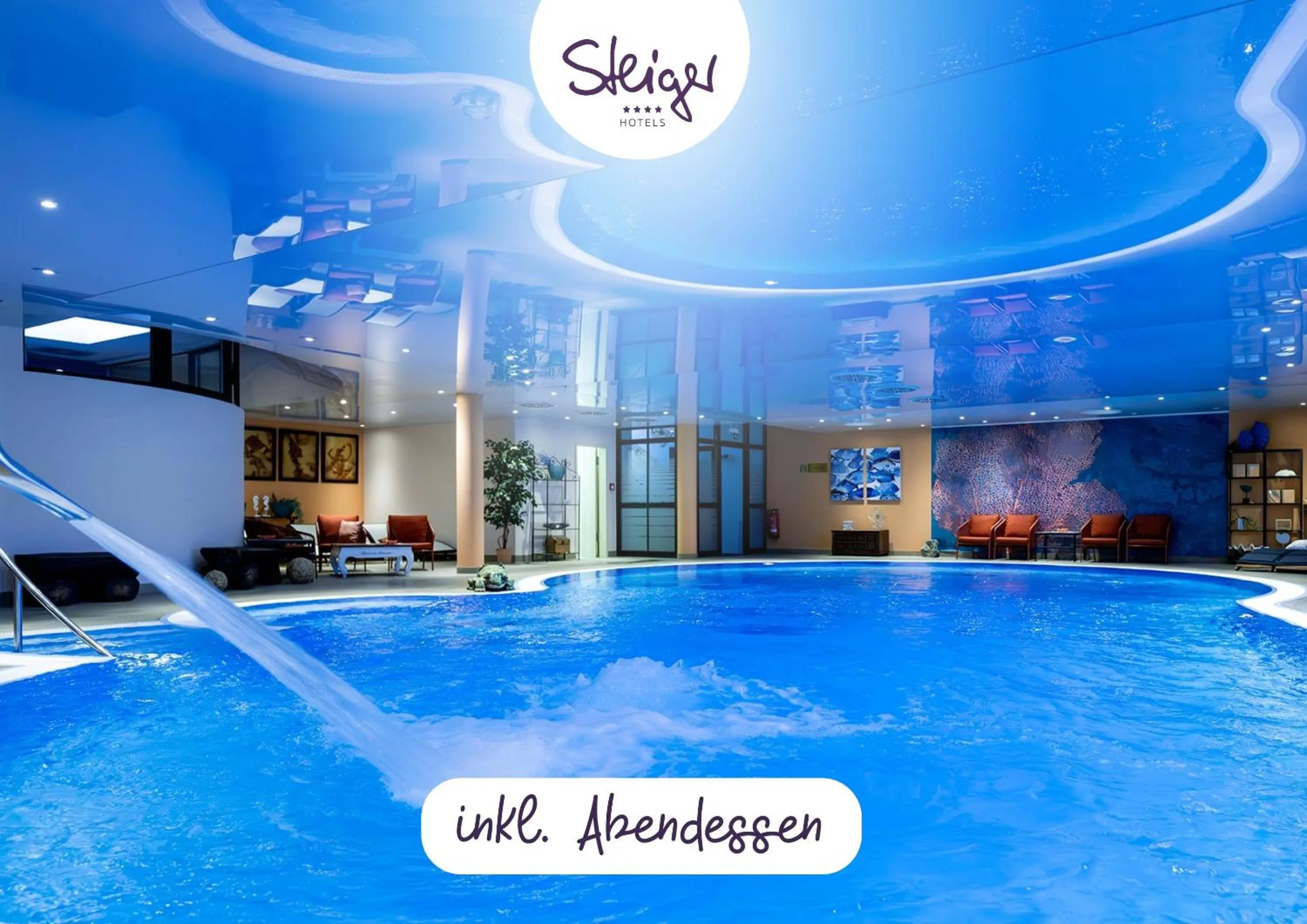 Swimming pool in Zeitgeist Rathen by STEIGER Hotels