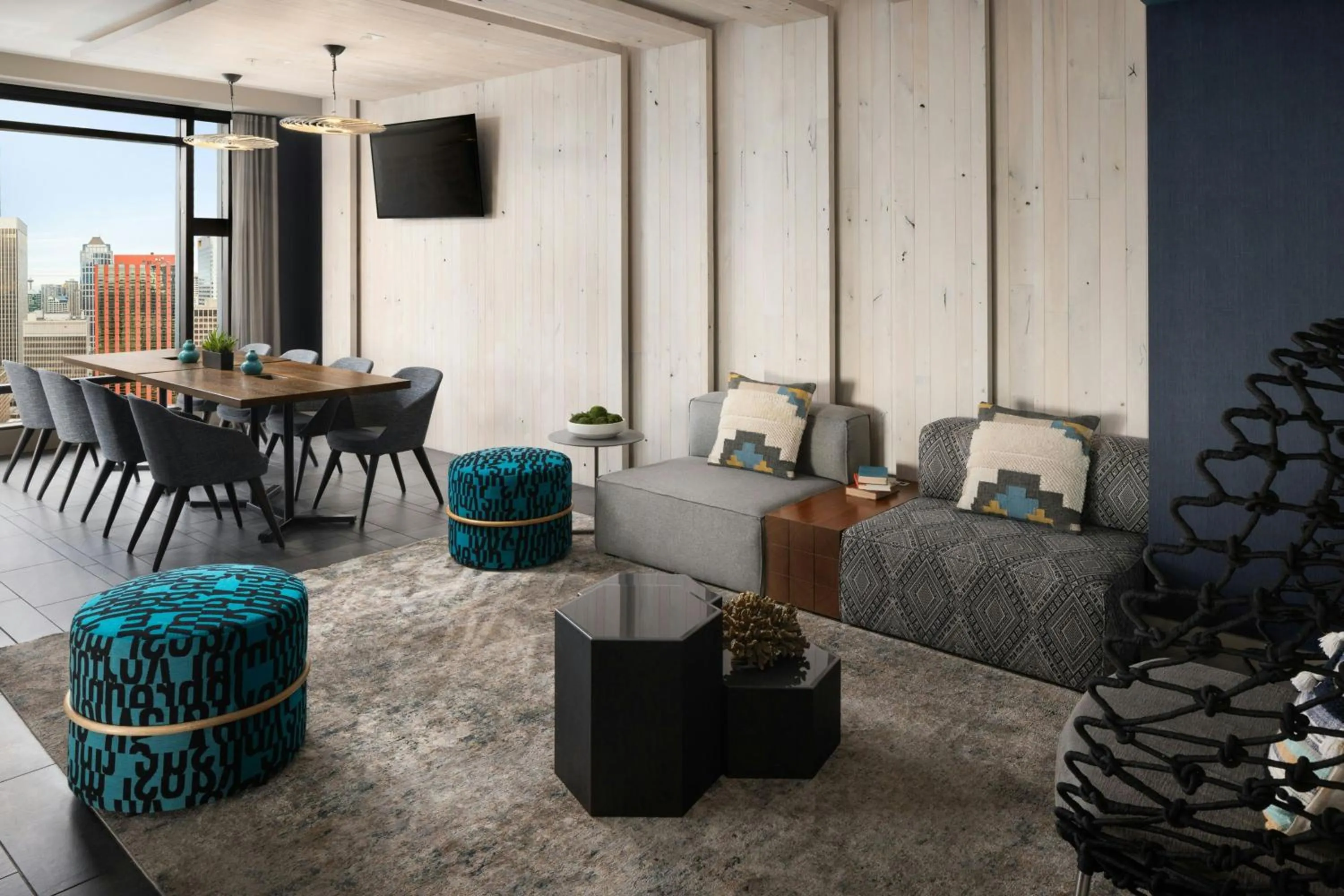 Lounge or bar in Renaissance Seattle Hotel