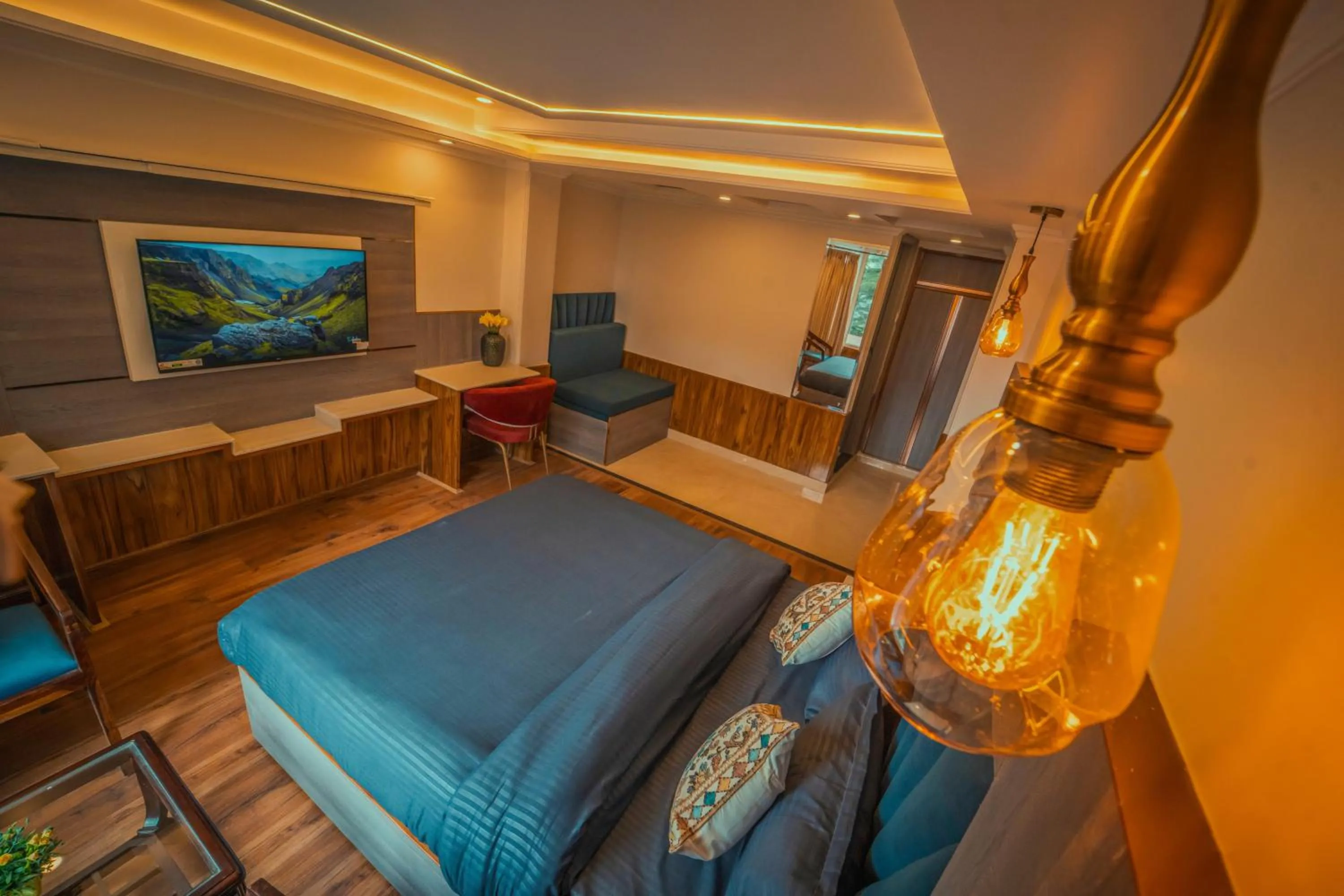 Living room, Bed in Singhs BnB by Lazy Getaways