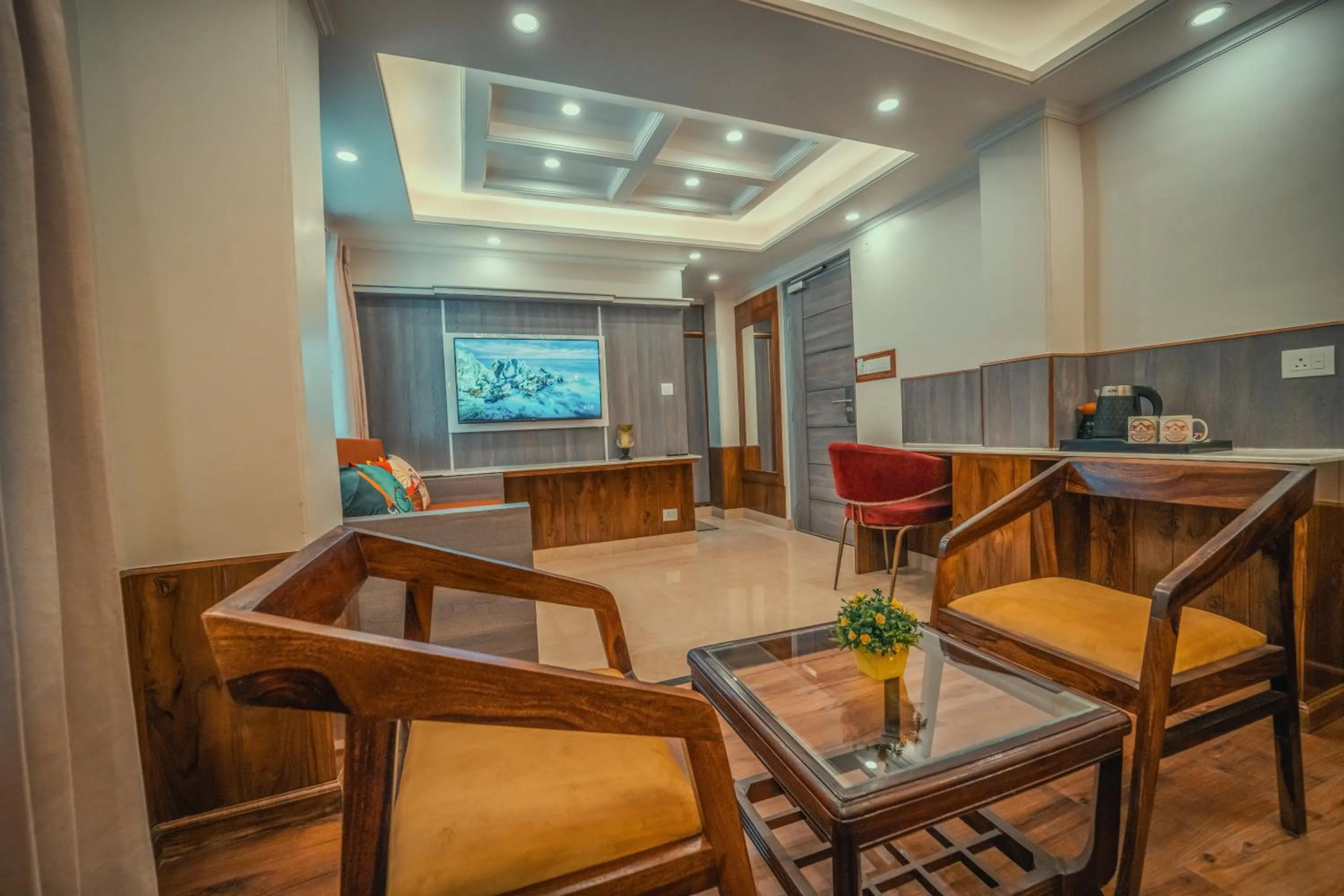 TV and multimedia in Singhs BnB by Lazy Getaways