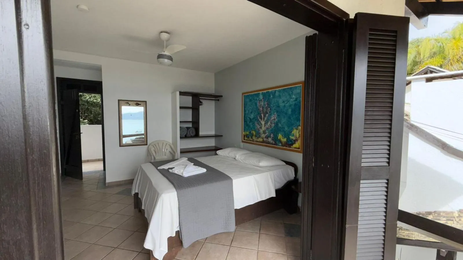 Bed in Pousada Caminho do Mar