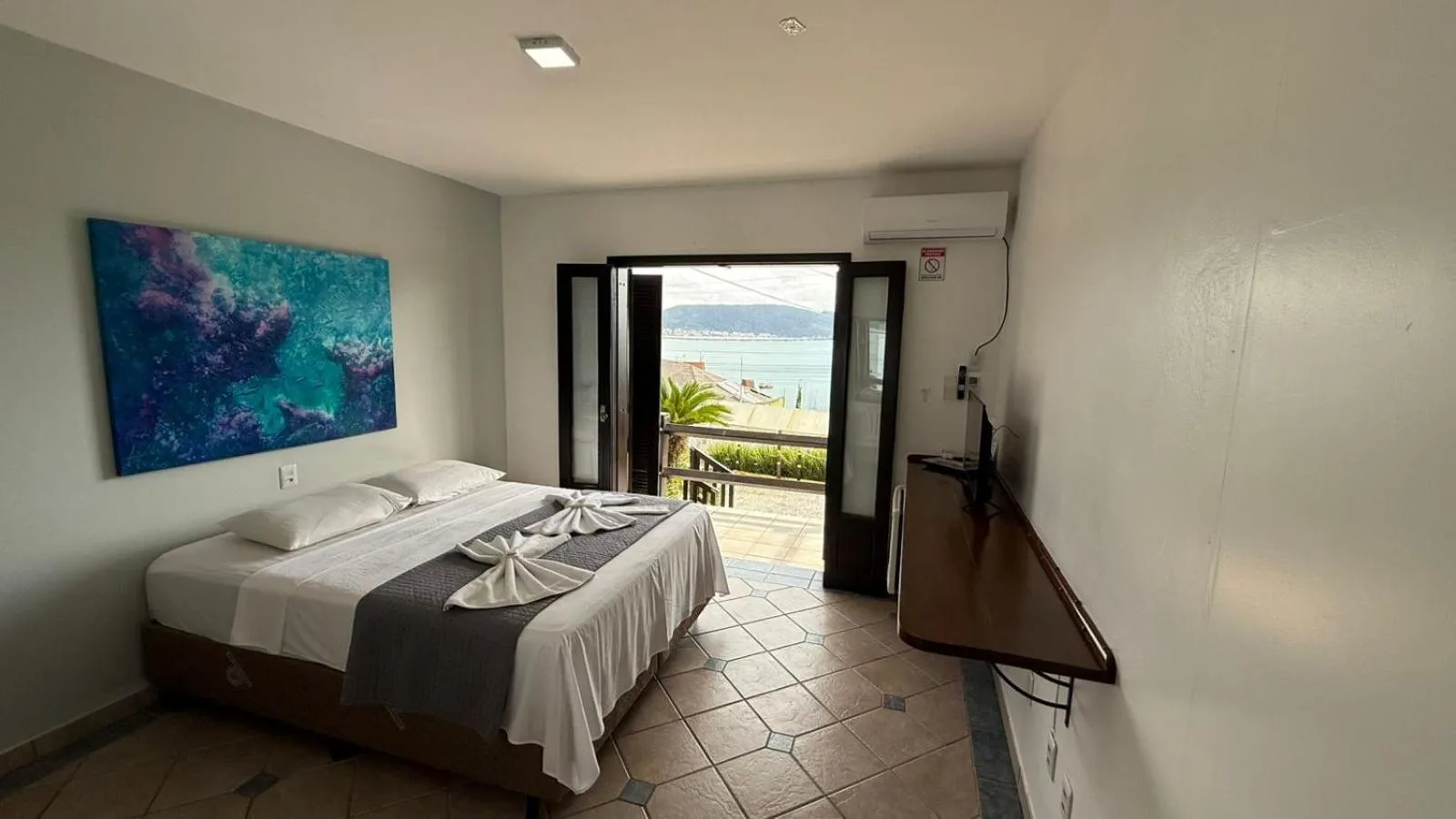 Bed in Pousada Caminho do Mar