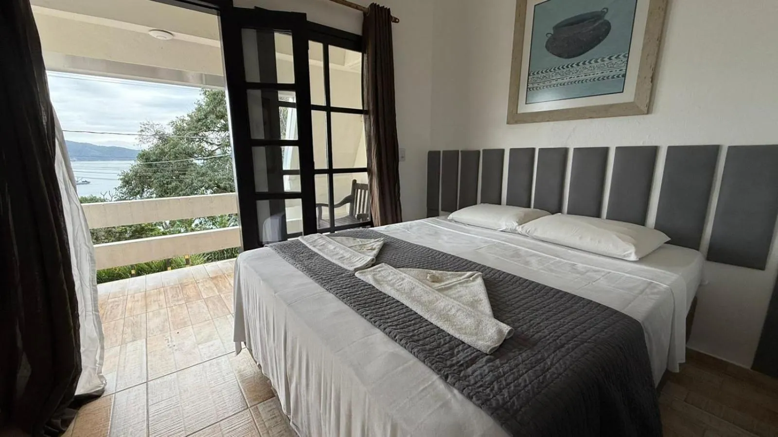 Bed in Pousada Caminho do Mar