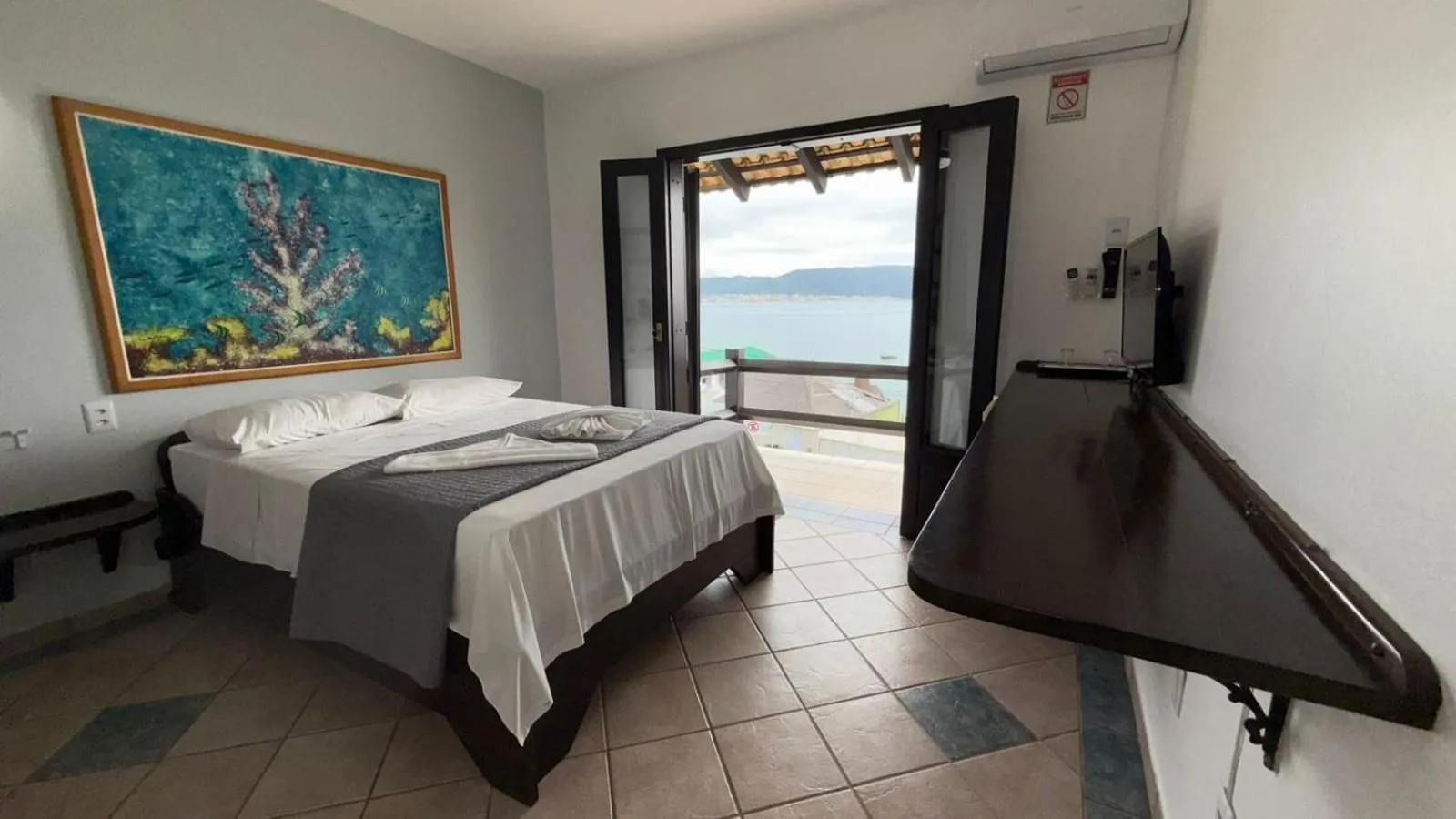 Bed in Pousada Caminho do Mar