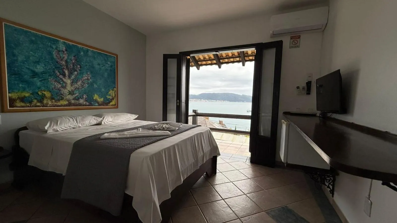 Bed in Pousada Caminho do Mar