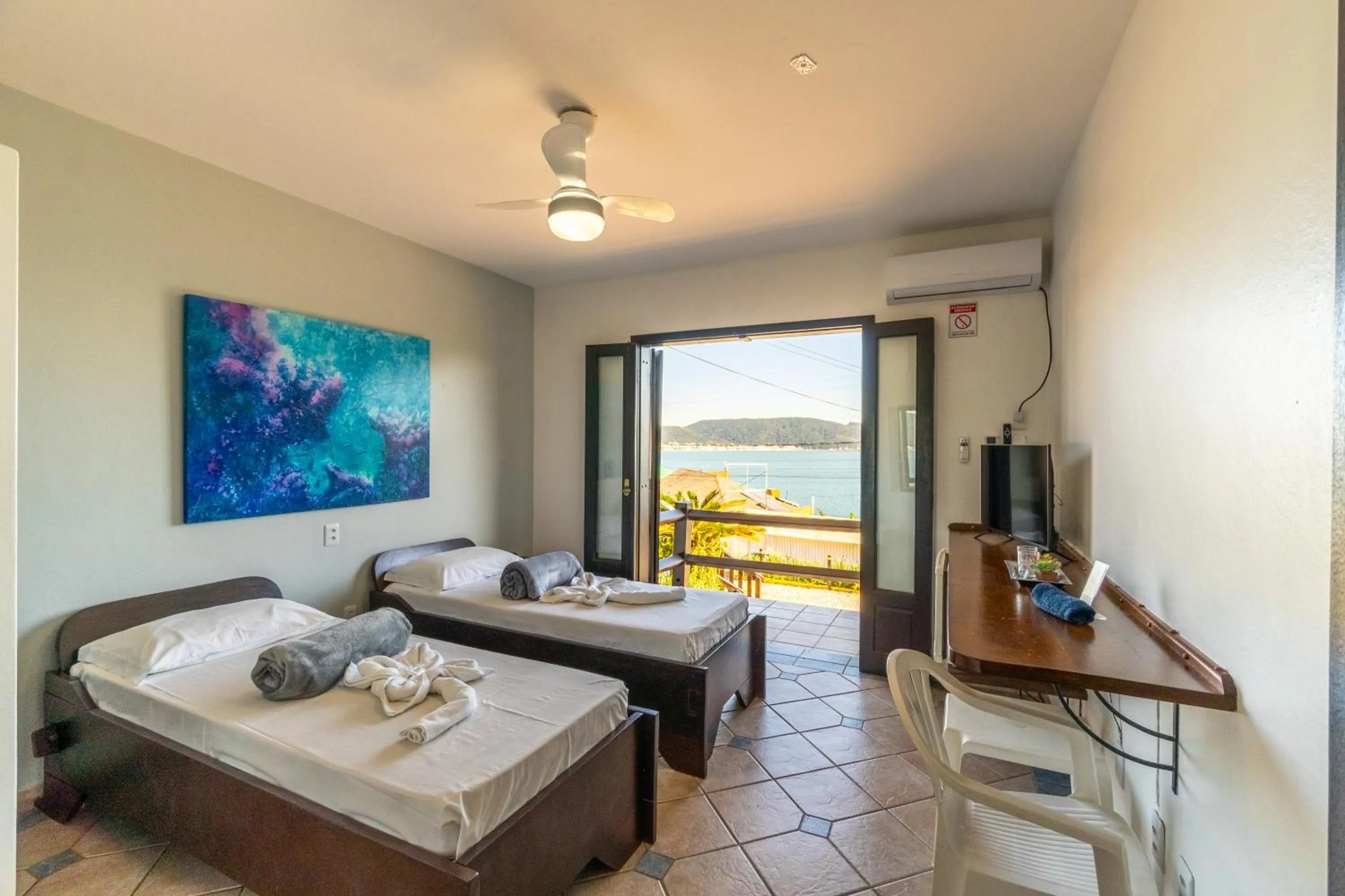 Bed in Pousada Caminho do Mar